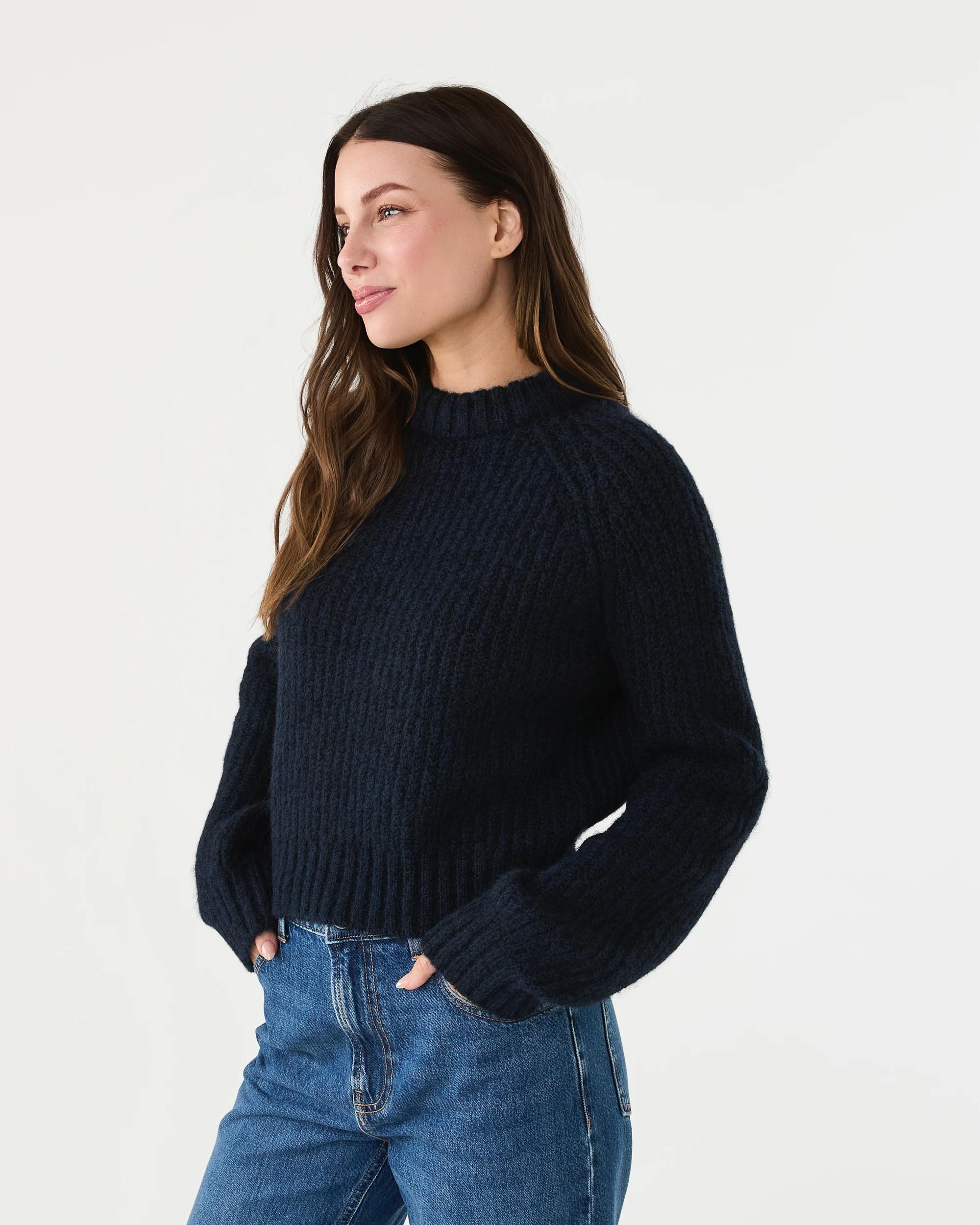 2 Balloon Sleeve Jumper Navy Blaze, 2 of 7