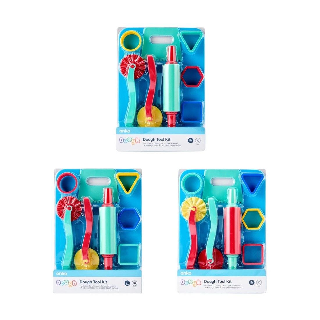 1 10 Piece Dough Tool Kit - Assorted, 1 of 3