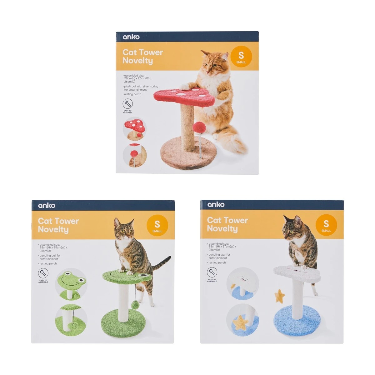 10 Cat Tower Novelty - Assorted, 10 of 10