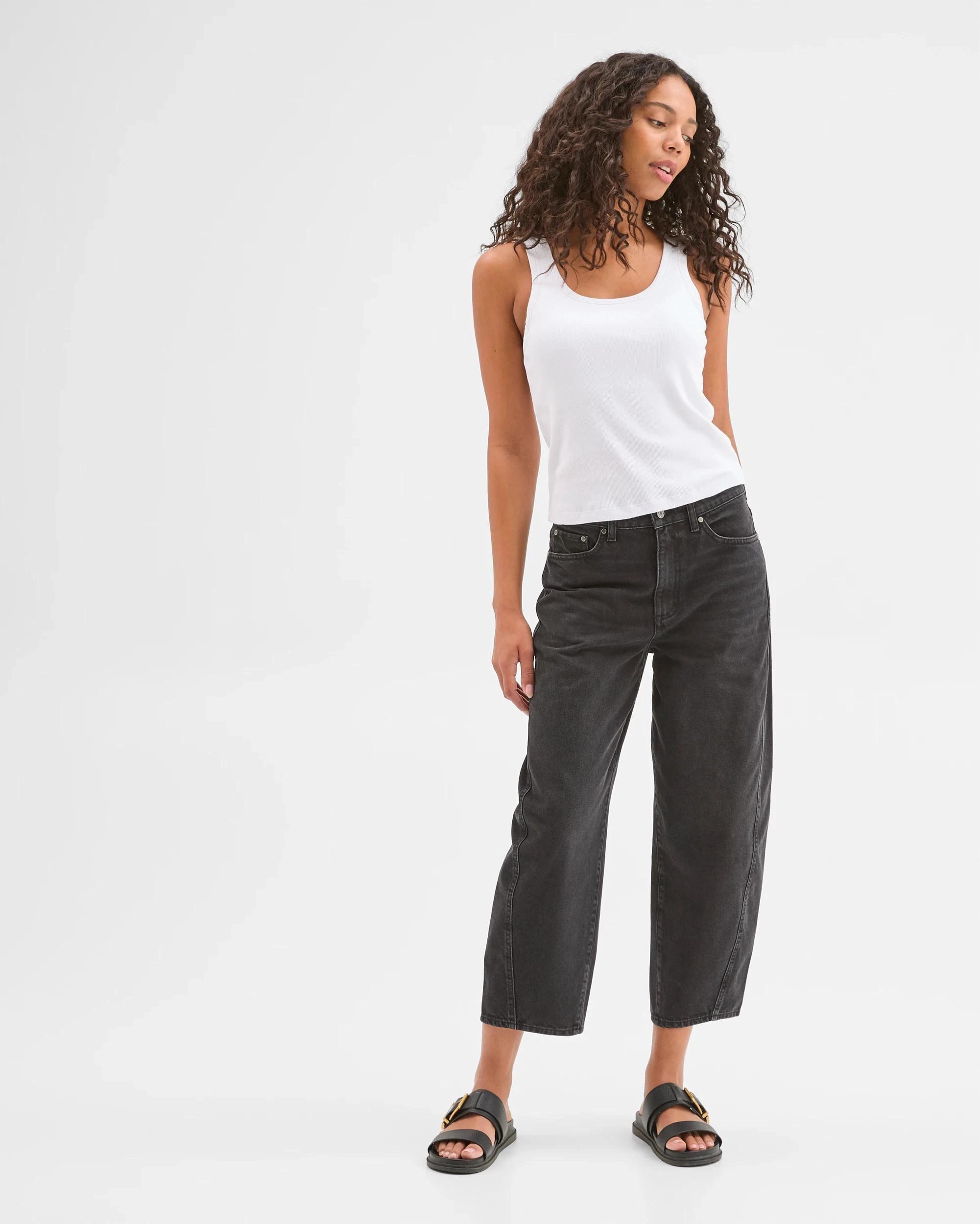 3 Target Australian Cotton Blend Scoop Neck Tank Top with Shelf Bra WHITE, 3 of 7