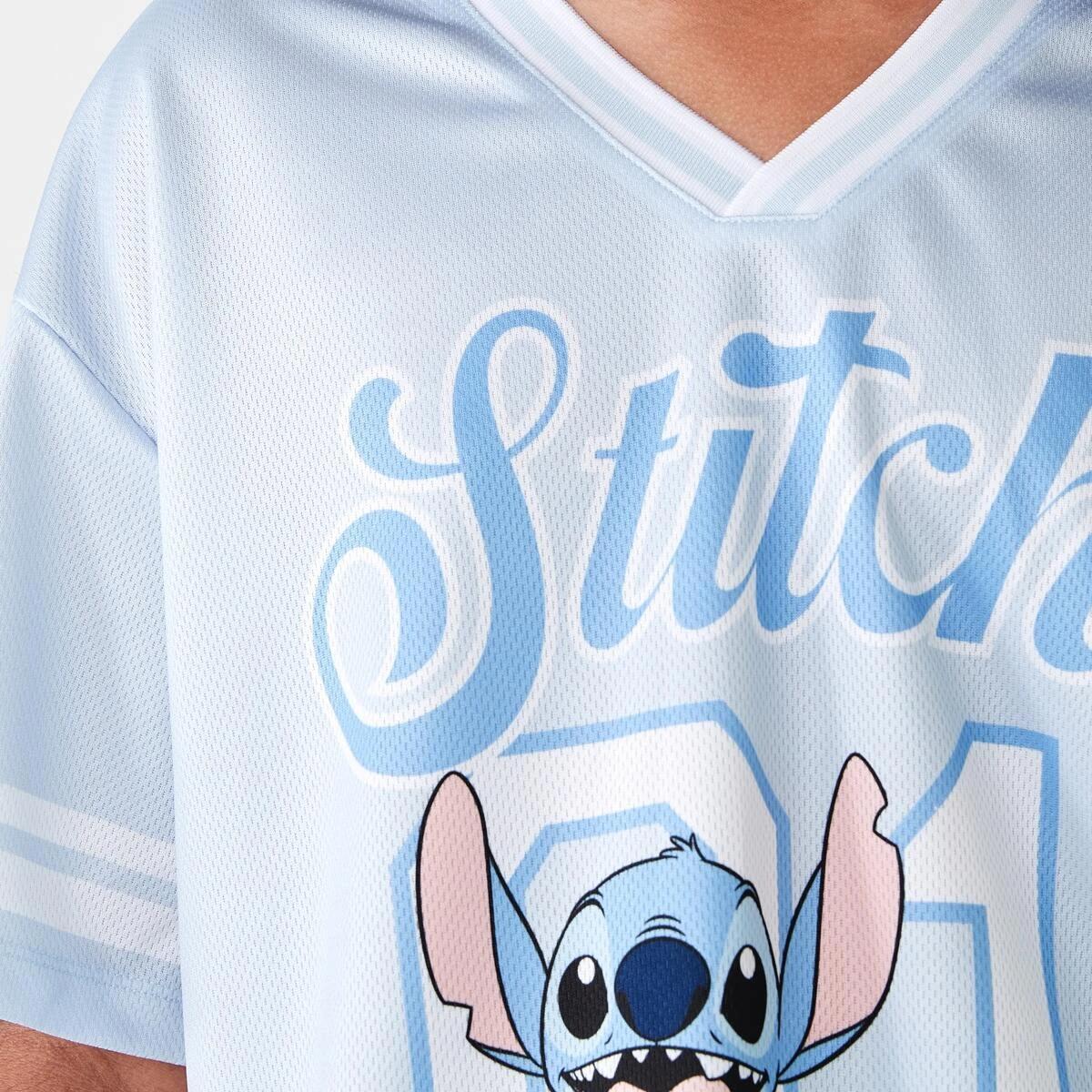 5 Disney Lilo & Stitch License V-Neck Mesh T-shirt LILO AND SITTCH VARSITY, 5 of 9