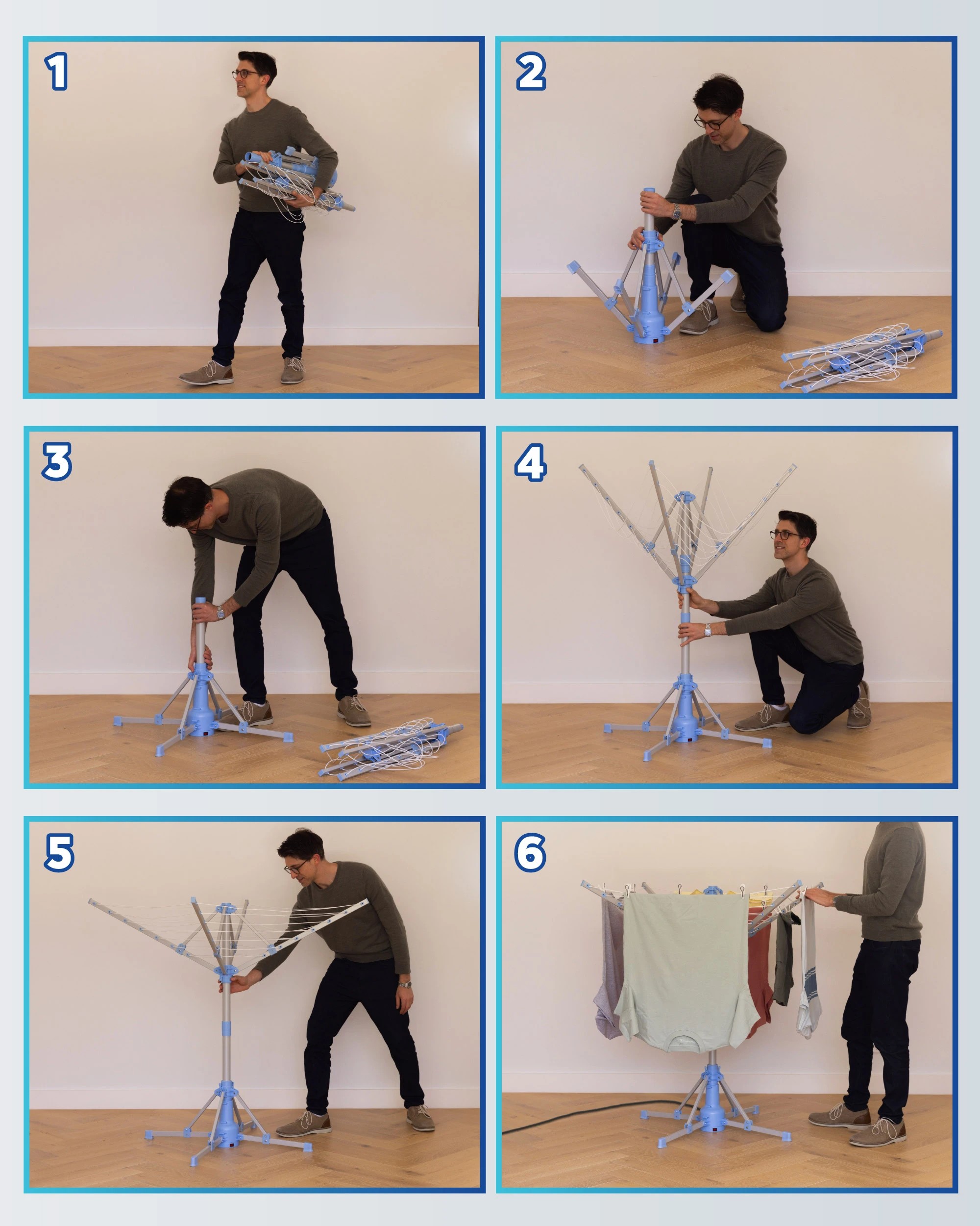 8 Eezy Breezy Smartline Ultra-Efficient Motorised Clothesline For Fast Indoor Drying, 8 of 8