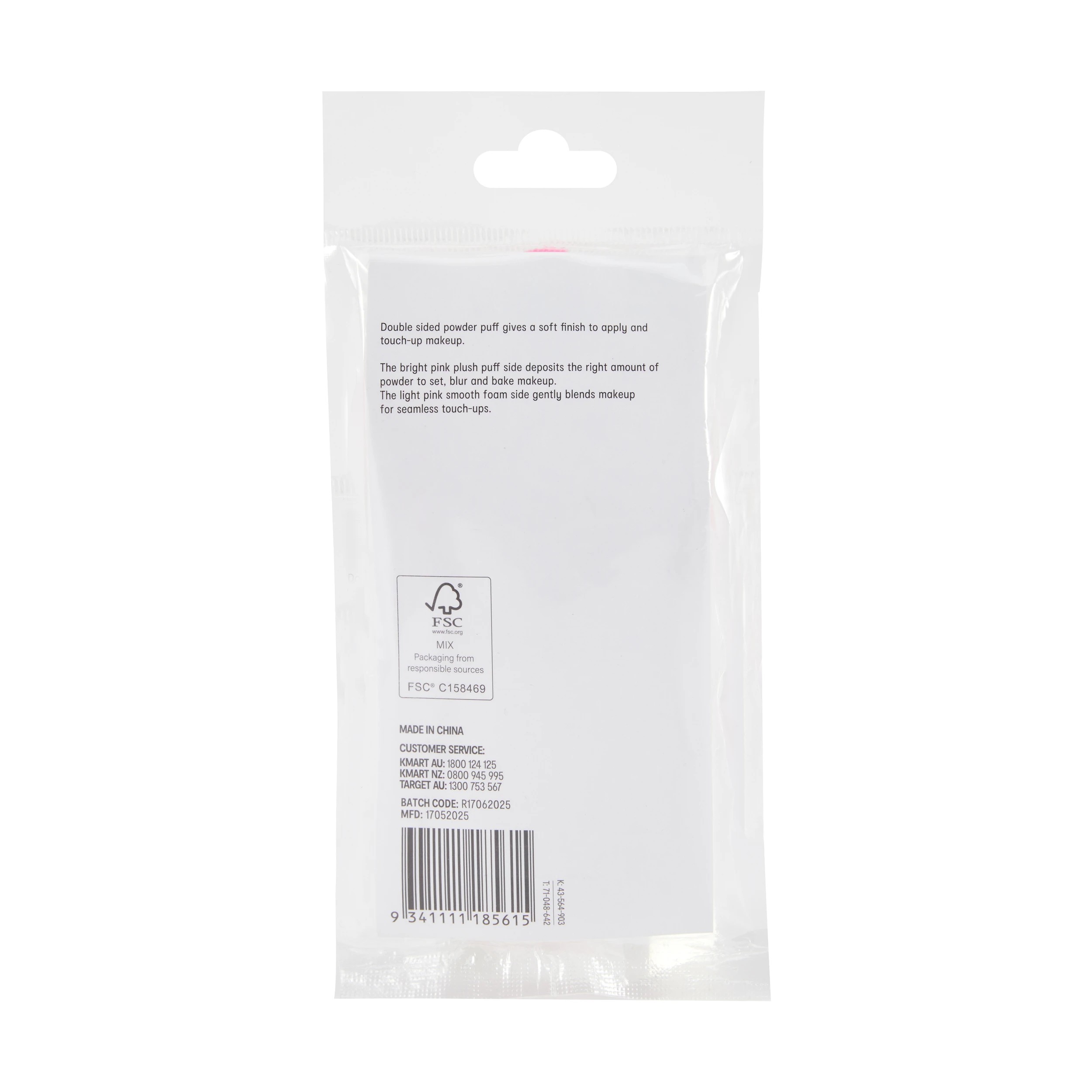 4 OXX Cosmetics 3 Pack Double Sided Powder Puff - Pink, 4 of 4