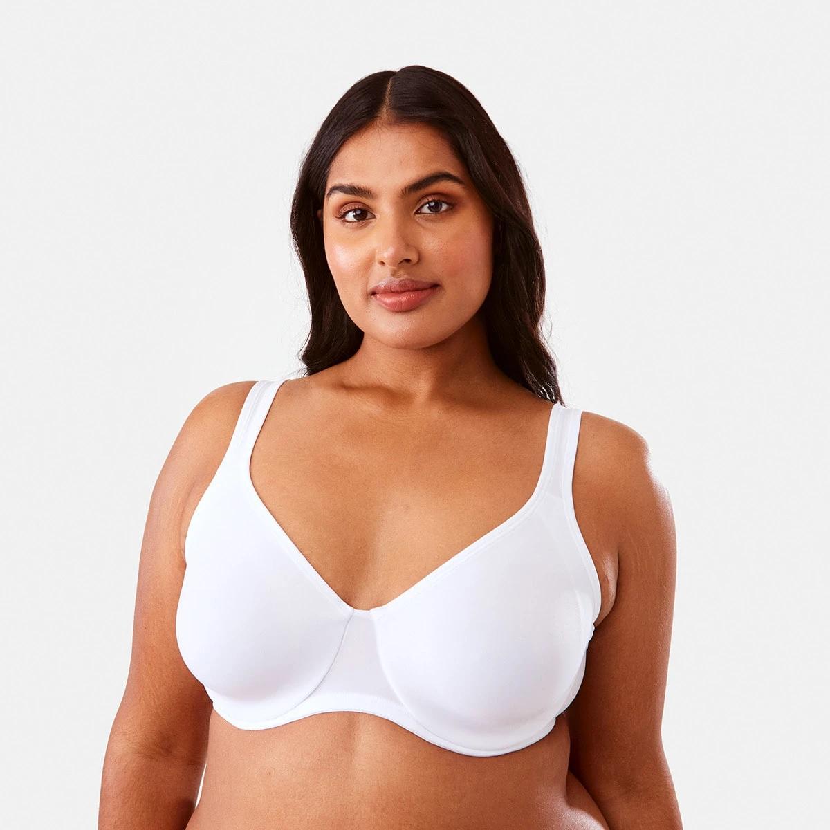 3 2 Pack Full Figure Soft Cup Bra WHITE, WASHED SLATE, 3 of 9