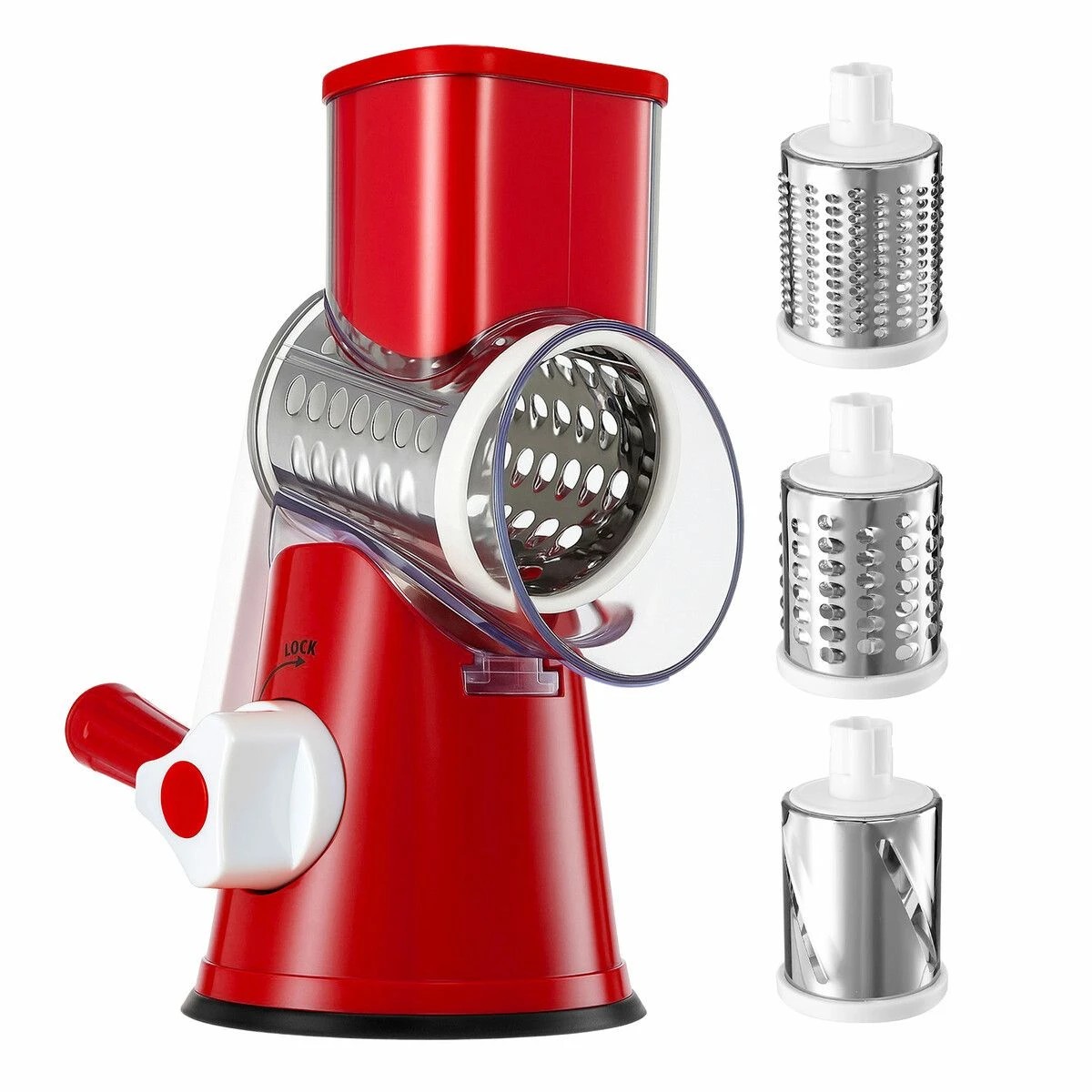 1 Ausway 3in1 Vegetable Slicer Rotary Food Potato, 1 of 3