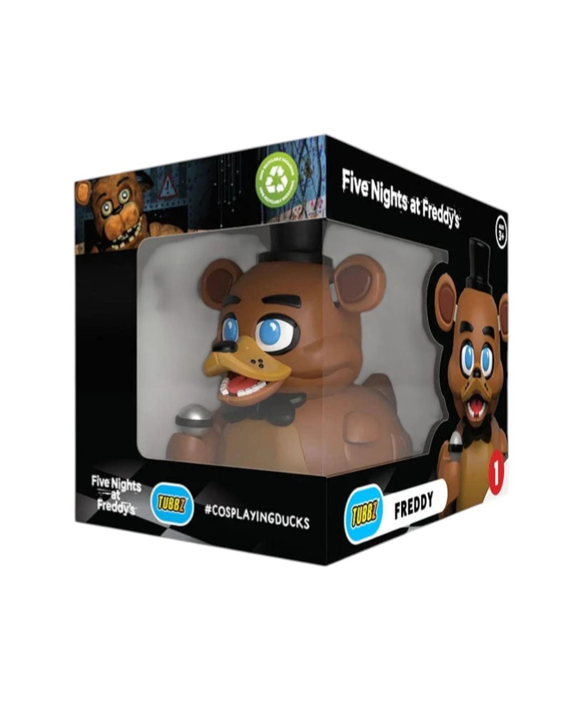 1 TUBBZ Five Nights at Freddy's Freddy Boxed Edition Cosplaying Duck Figure, 1 of 8