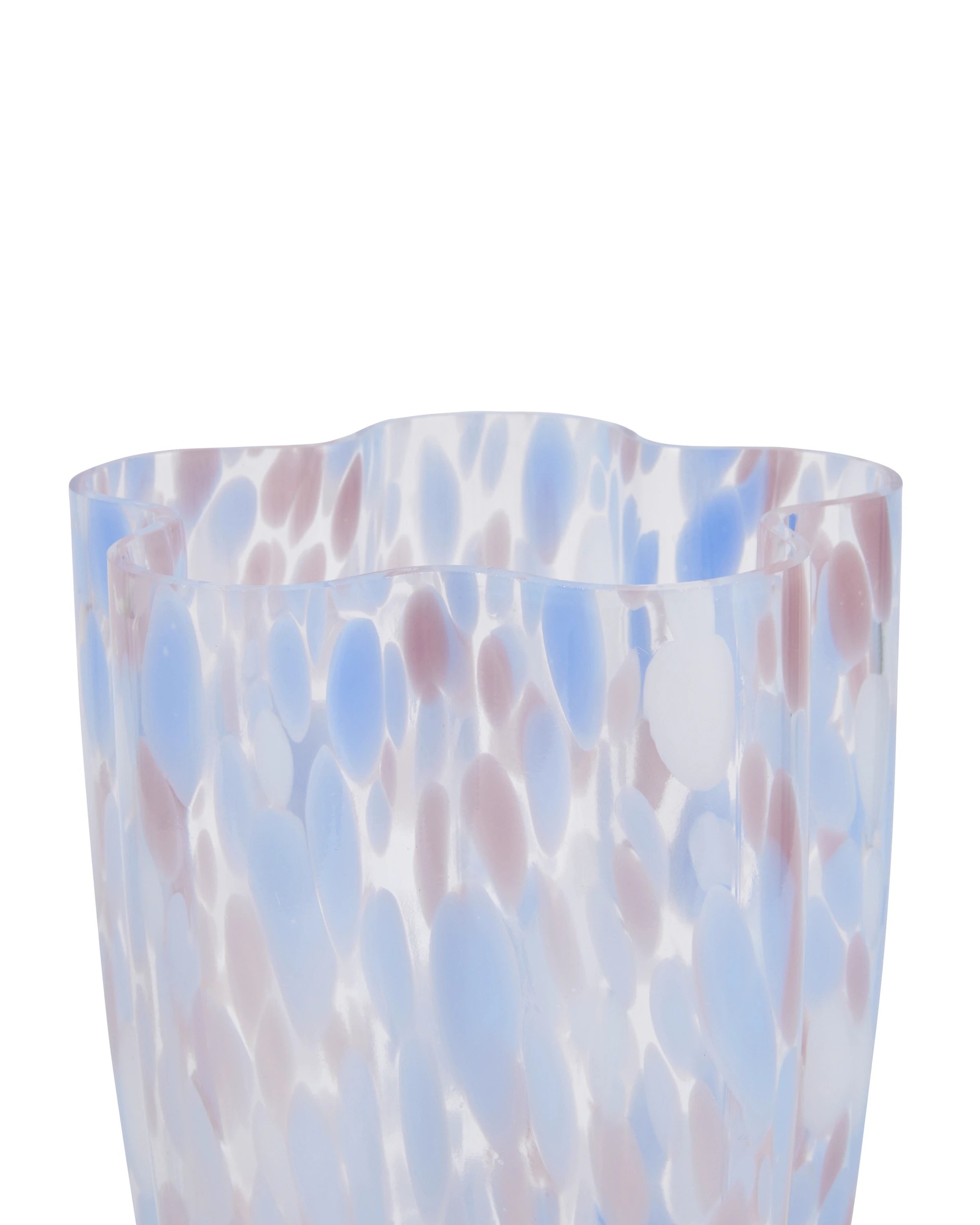 4 Coloured Glass Confetti Vase, 4 of 5