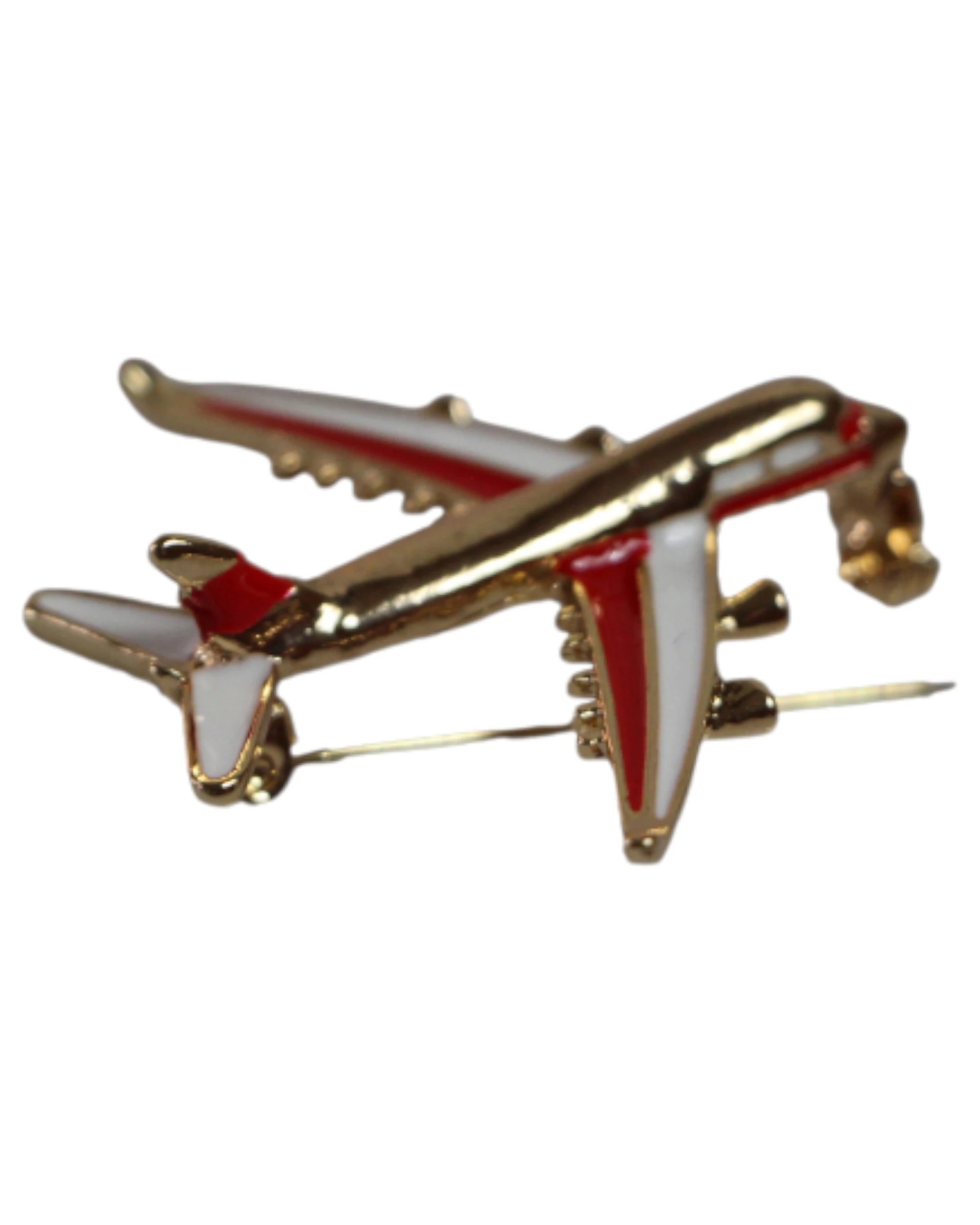 2 Zasel Gold Airplane Brooch Blazer Shirt Pin - Multi, 2 of 4