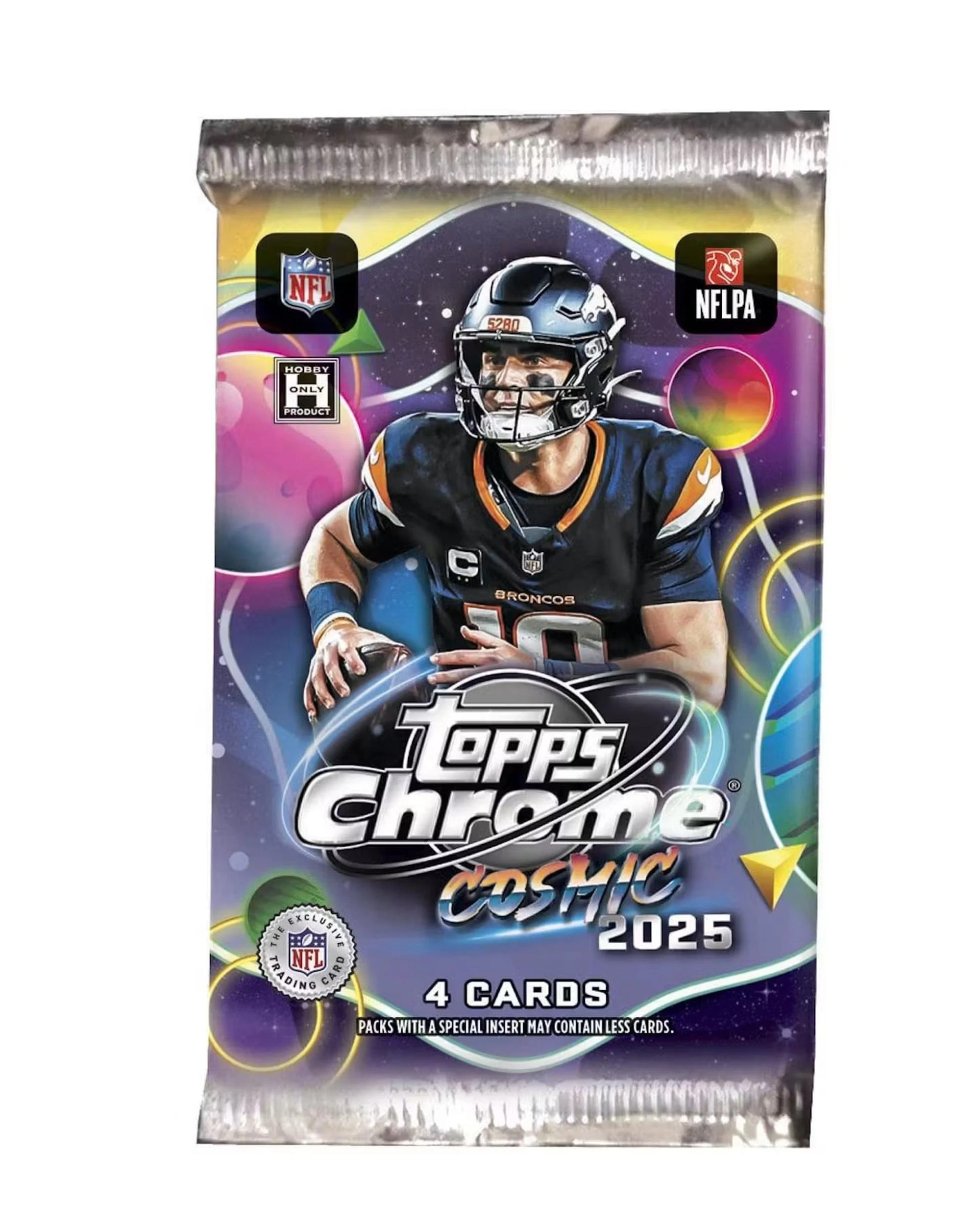 1 Topps 2025 NFL Cosmic Chrome Football Hobby Pack, 1 of 5