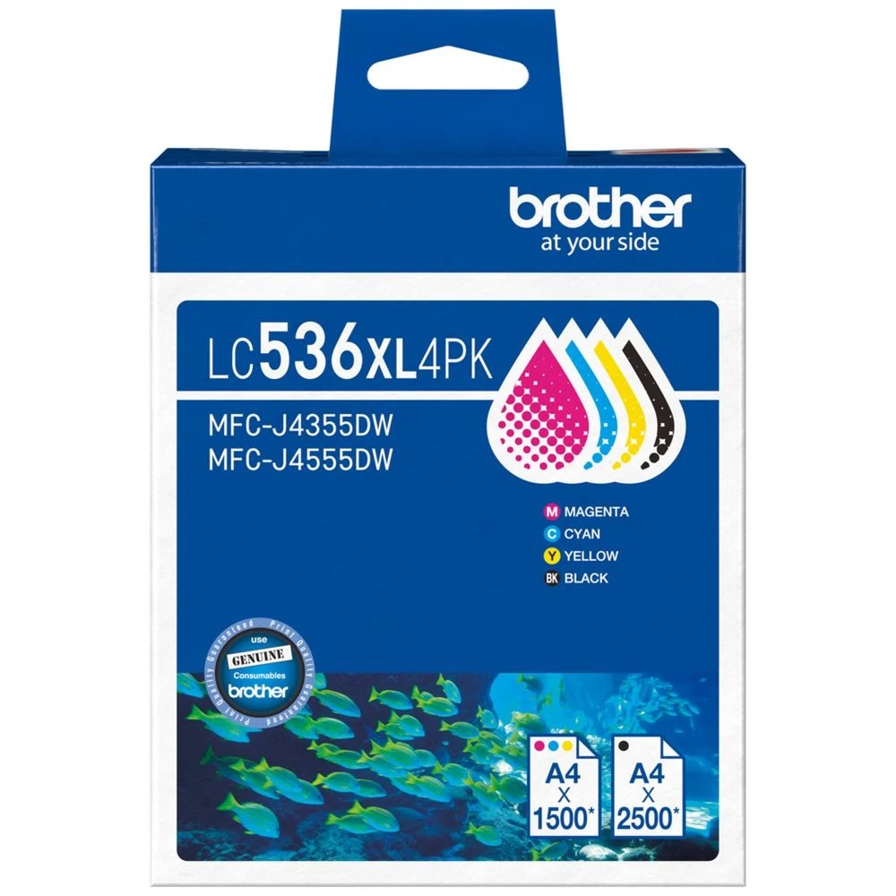 1 Brother LC536XL Ink Cartridge 4 Pack, 1 of 1