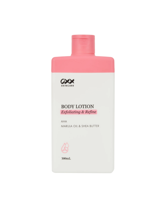 OXX Skincare Exfoliating & Refine Body Lotion - AHA, Marula Oil & Shea Butter
