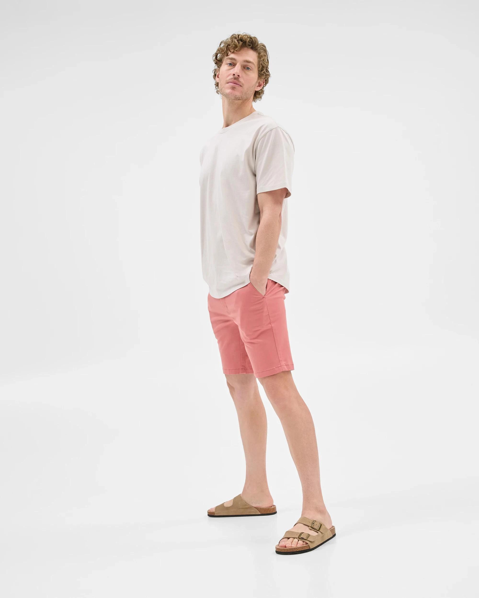 3 Target Australian Cotton Blend Slim Chino Shorts BRICK, 3 of 6