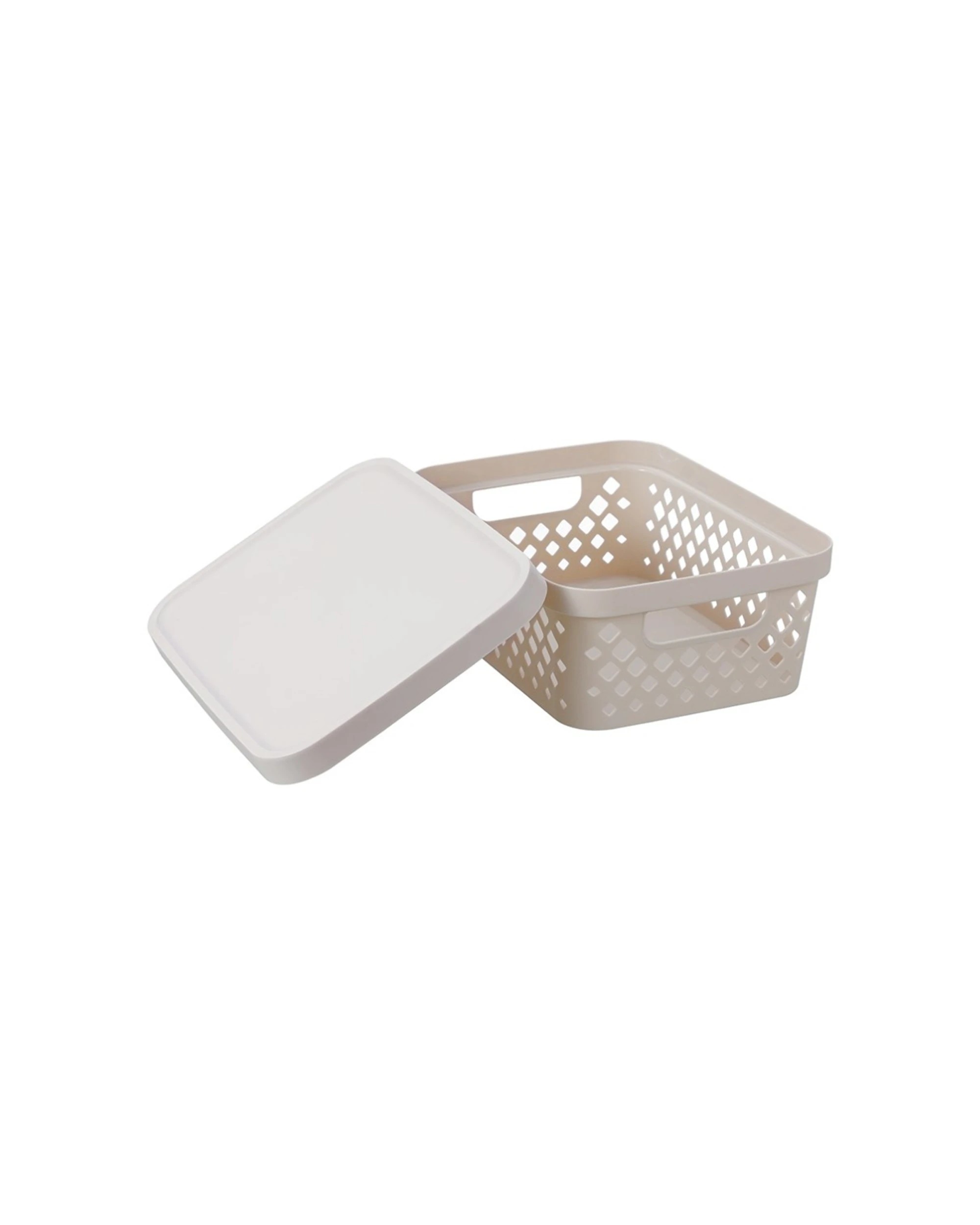 3 Boxsweden 6PK Diamond Tray Home Organiser Storage Container 10L - Beige, 3 of 5