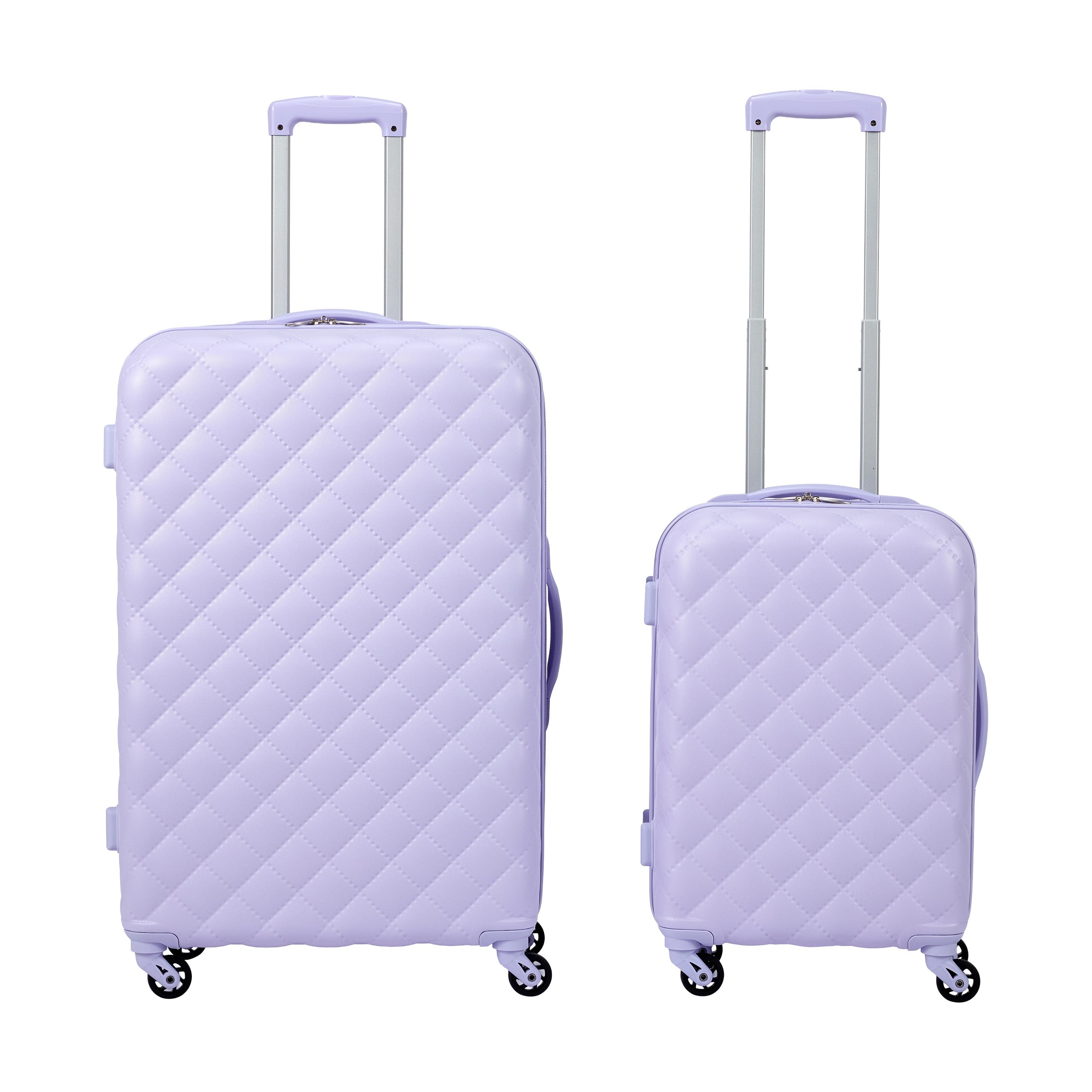 4 2 Piece Quilted Hard Case Set - Lilac, 4 of 8