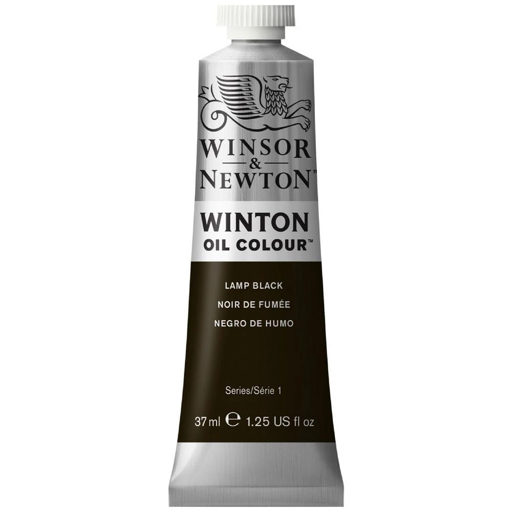1 Winsor & Newton Winton Oil Colour 37mL Lamp Black, 1 of 1
