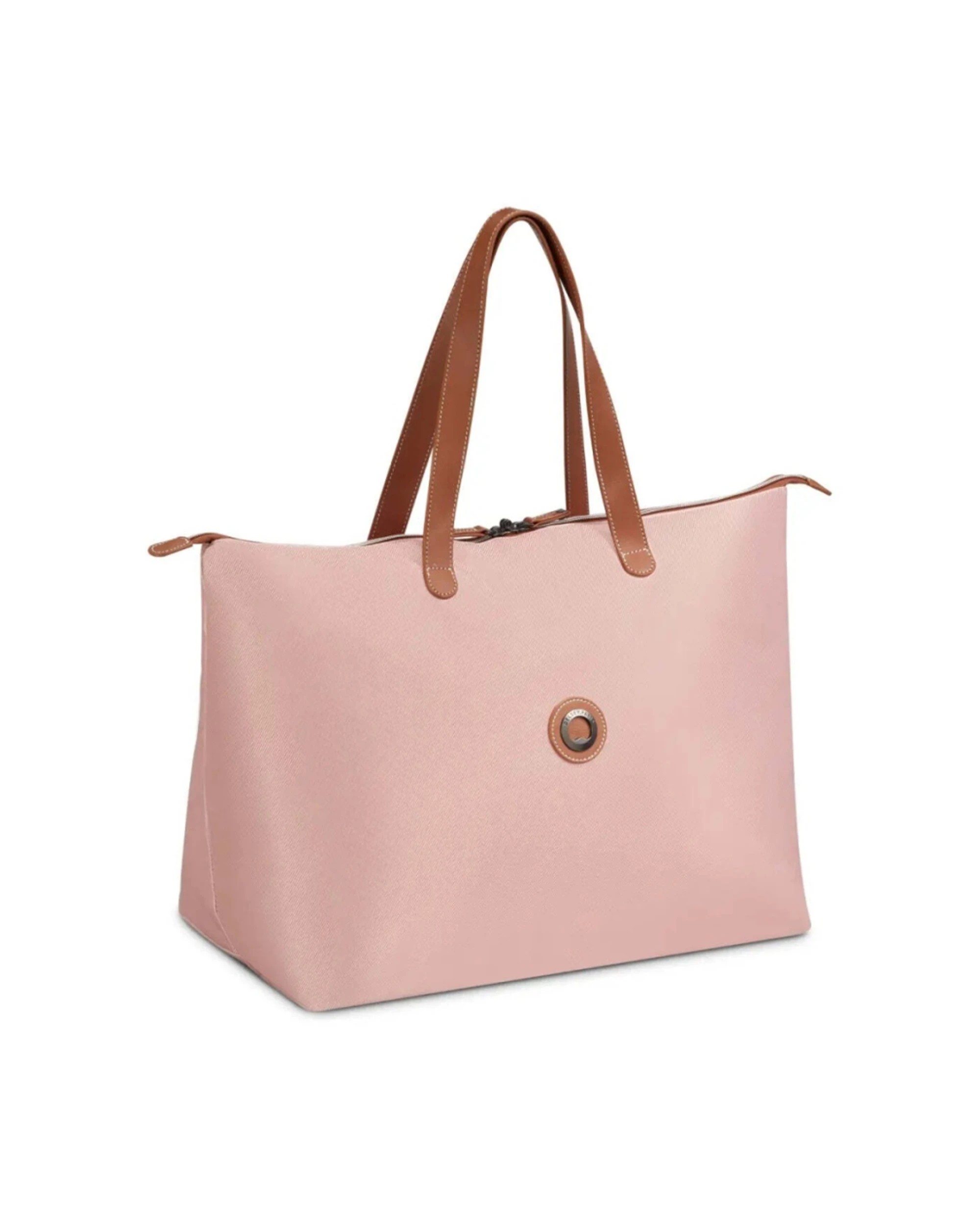 2 Delsey Luggage Chatelet Air 2.0 Tote Bag Recycled Material Lockable Zip - Pink, 2 of 6