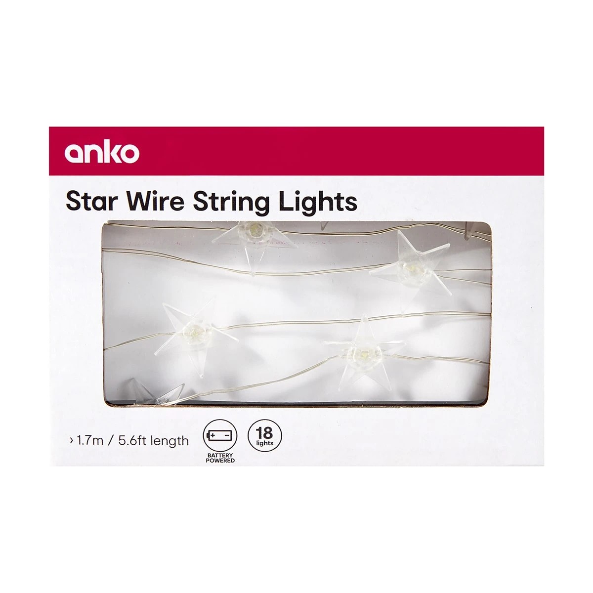4 Star Wire String Lights, 4 of 4