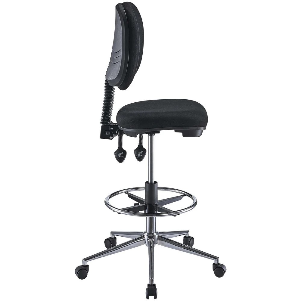 3 Deluxe Drafting Chair Black Drafting Chairs, 3 of 8