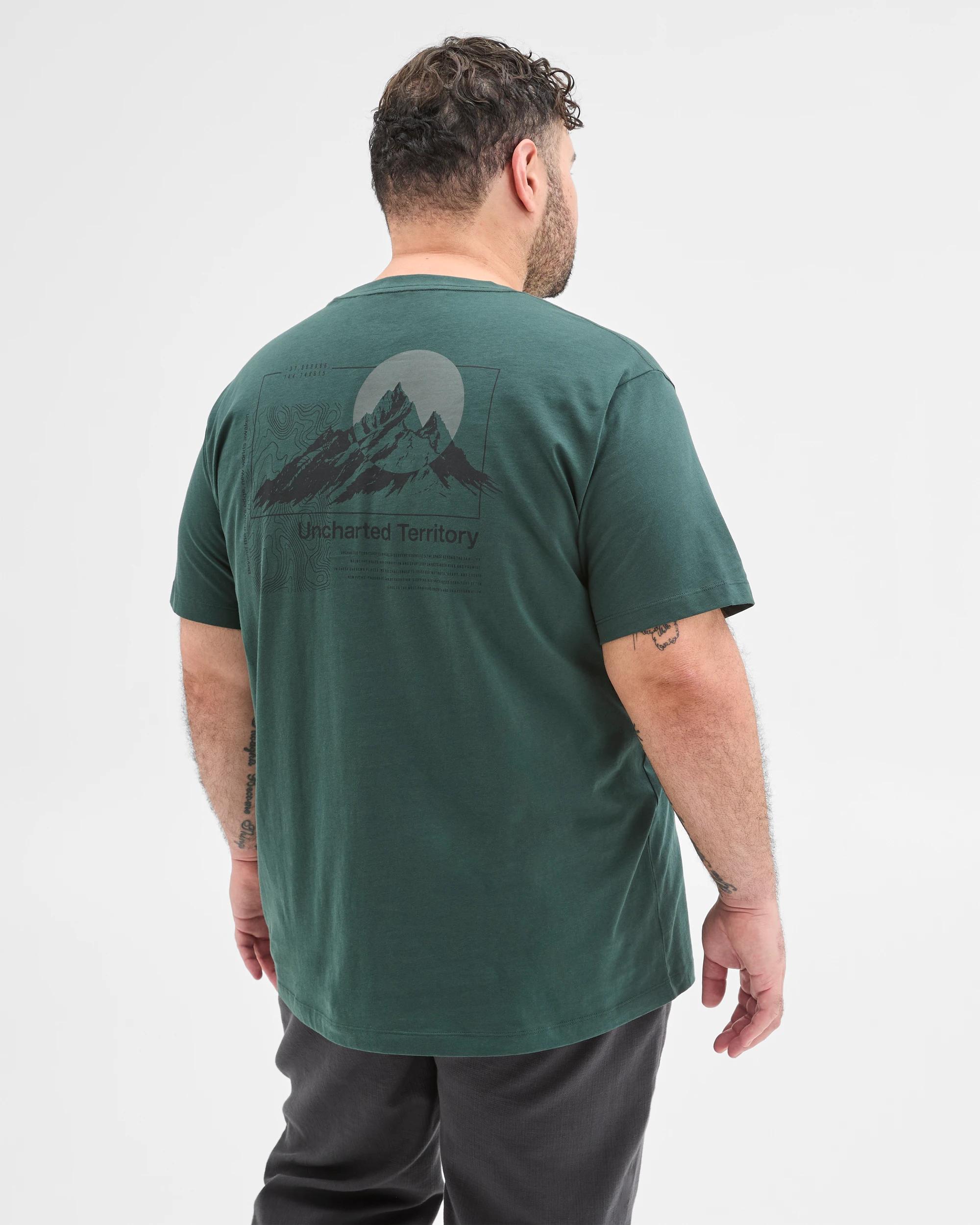 6 Target Man Plus Plus Size Australian Cotton Print T-Shirt GREEN, 6 of 6