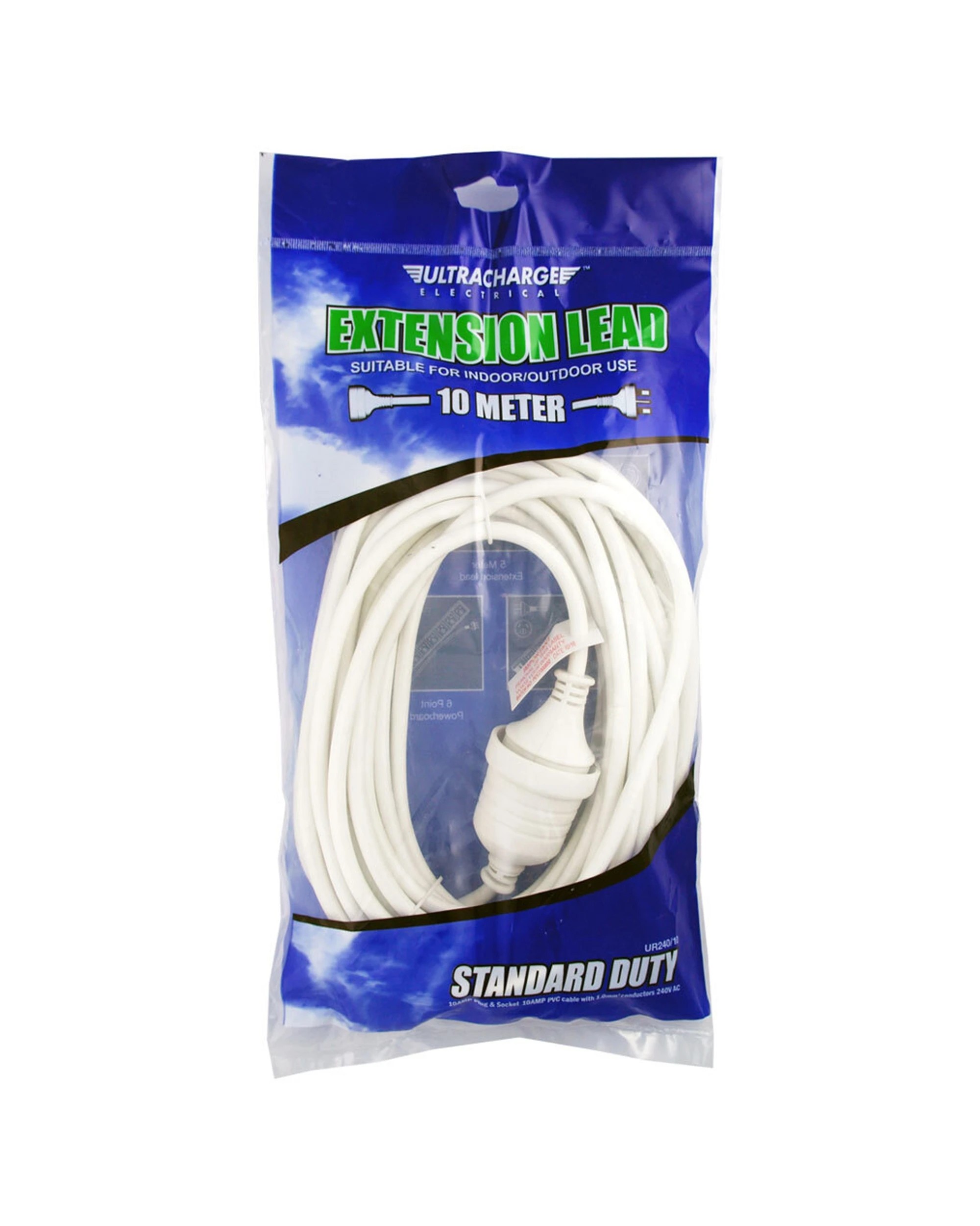 1 Ultracharge Extension Lead 10M Suitable Indoor Outdoor - White, 1 of 1