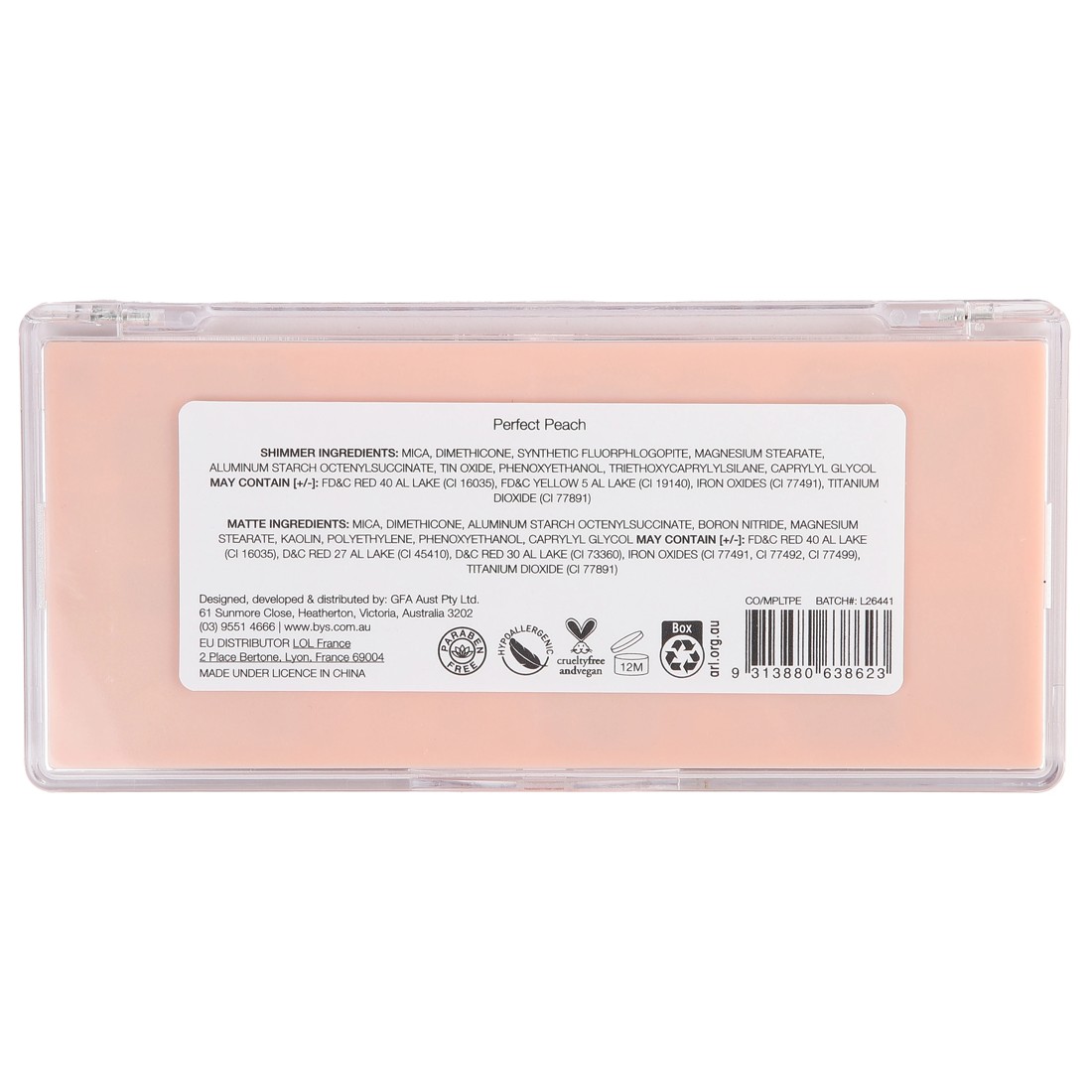 4 BYS 10 Shades Face Palette - Perfect Peach, 4 of 4