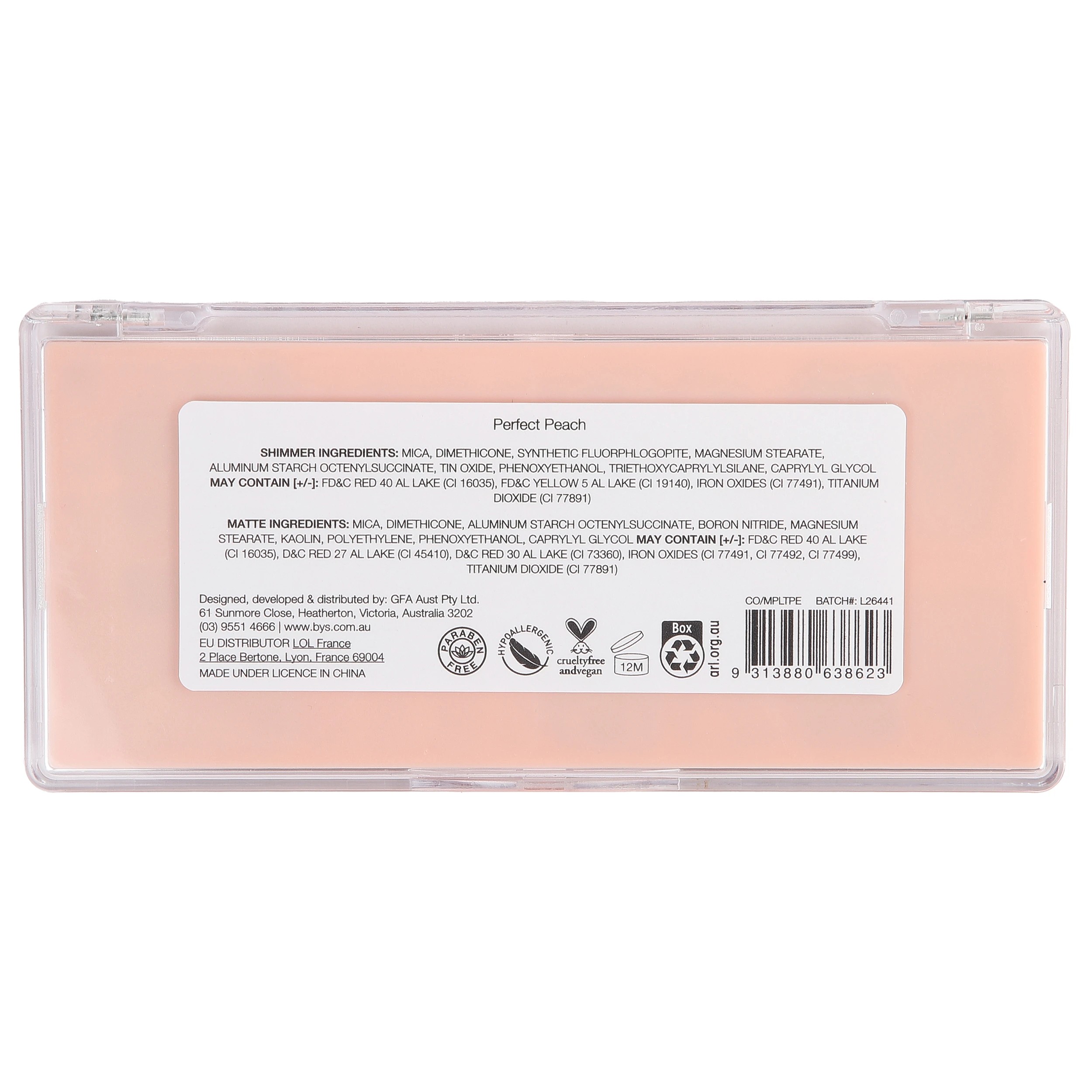 4 BYS 10 Shades Face Palette - Perfect Peach, 4 of 4