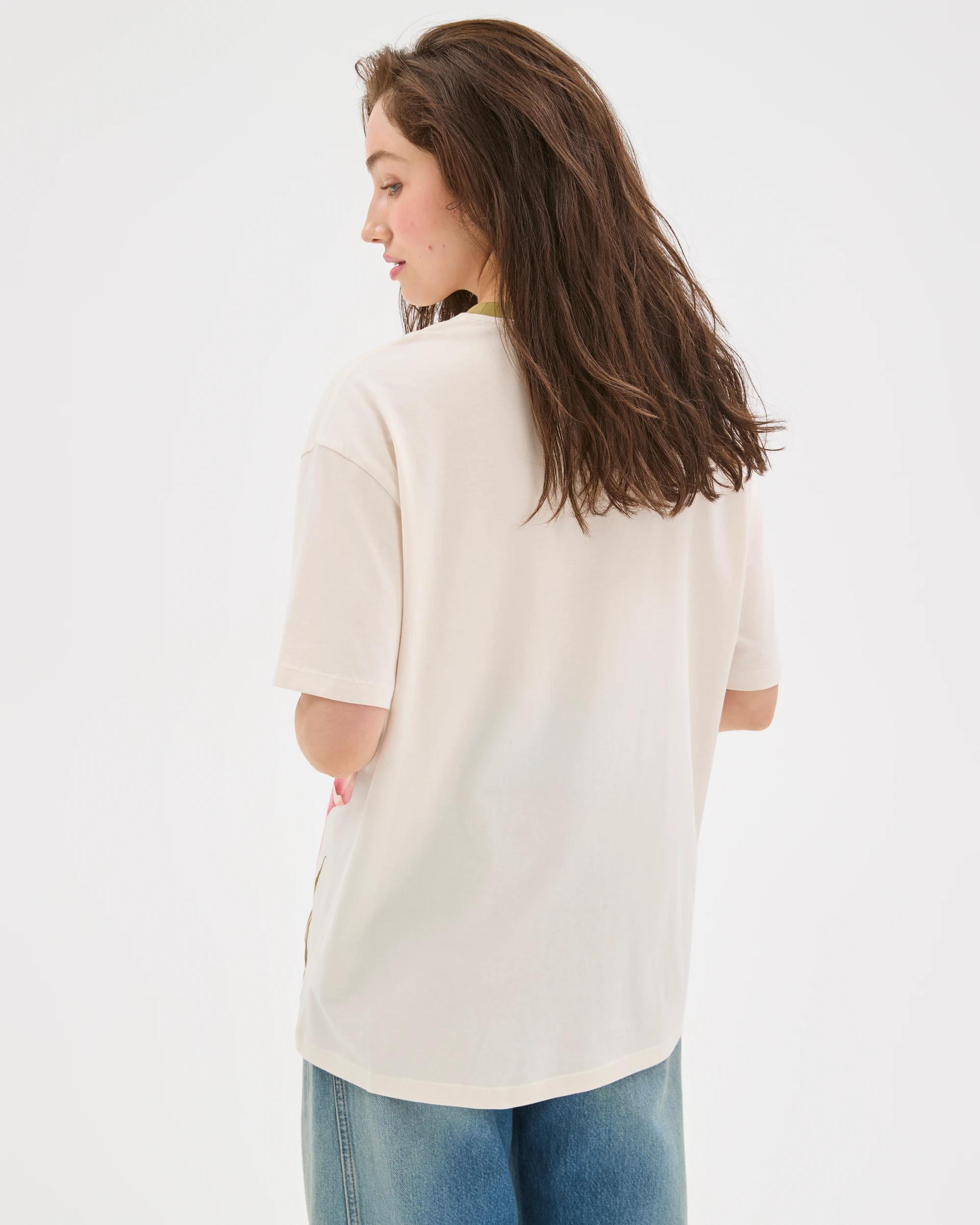 5 Lily Loves Australian Cotton Boyfriend T-Shirt NEUTRAL CALLA LILIES, 5 of 6