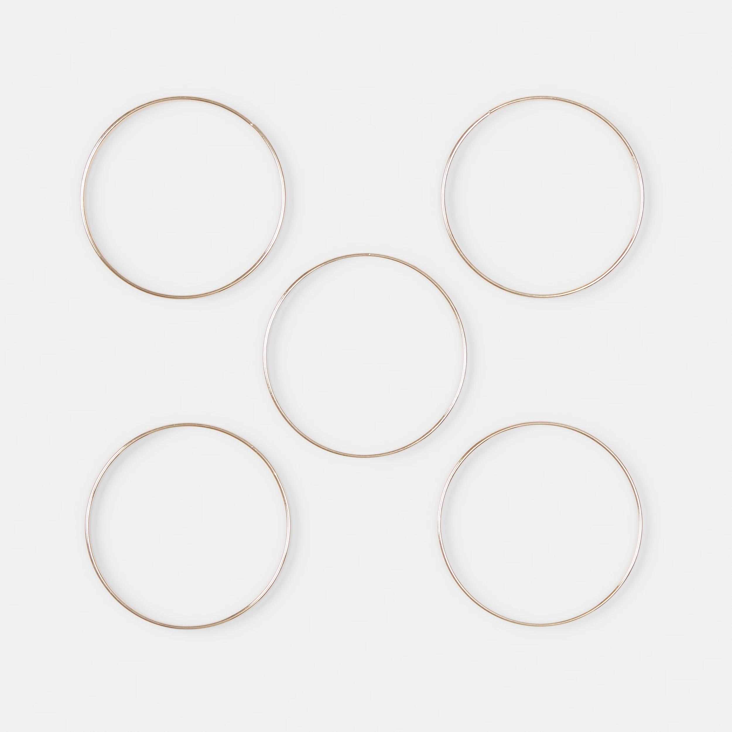 1 5 Pack Thin Bangles Gold, 1 of 10