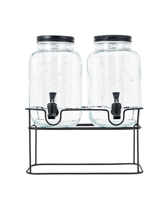 Dual Drink Dispenser with Stand