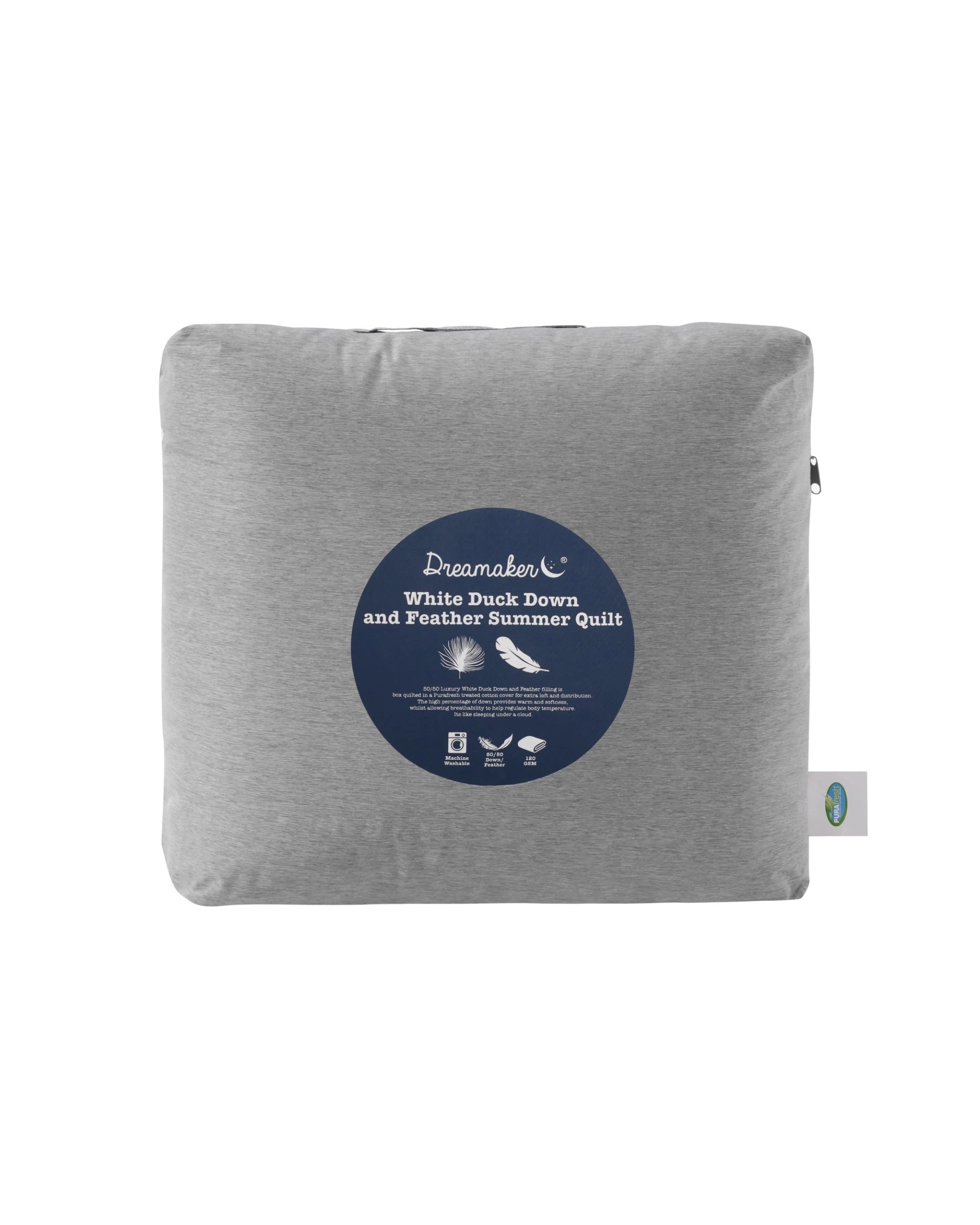 4 Dreamaker Lightweight 50/50 Down and Feather Quilt - Queen Bed - White, 4 of 4