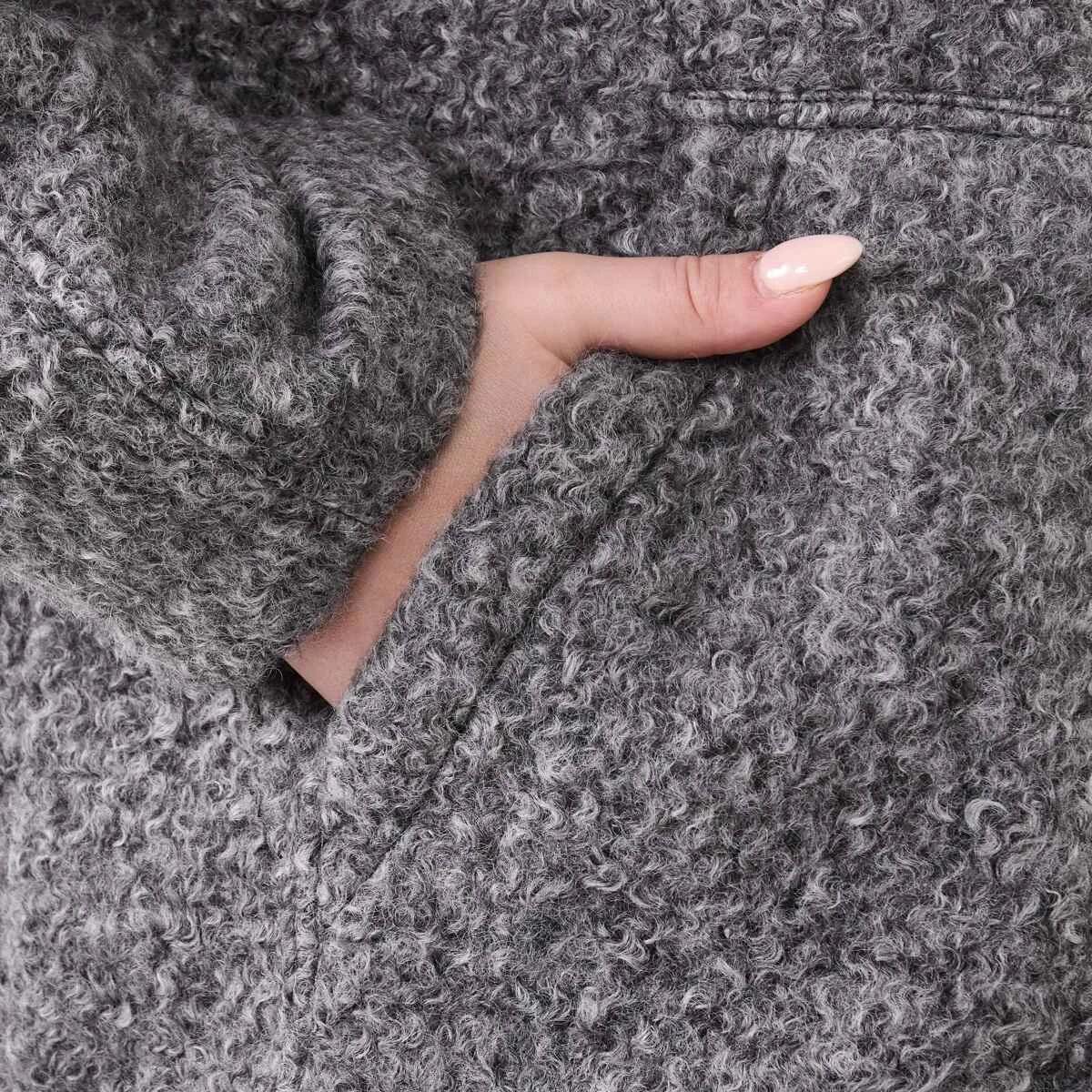 7 Boucle Bomber Jacket Gry Chmrle, 7 of 8