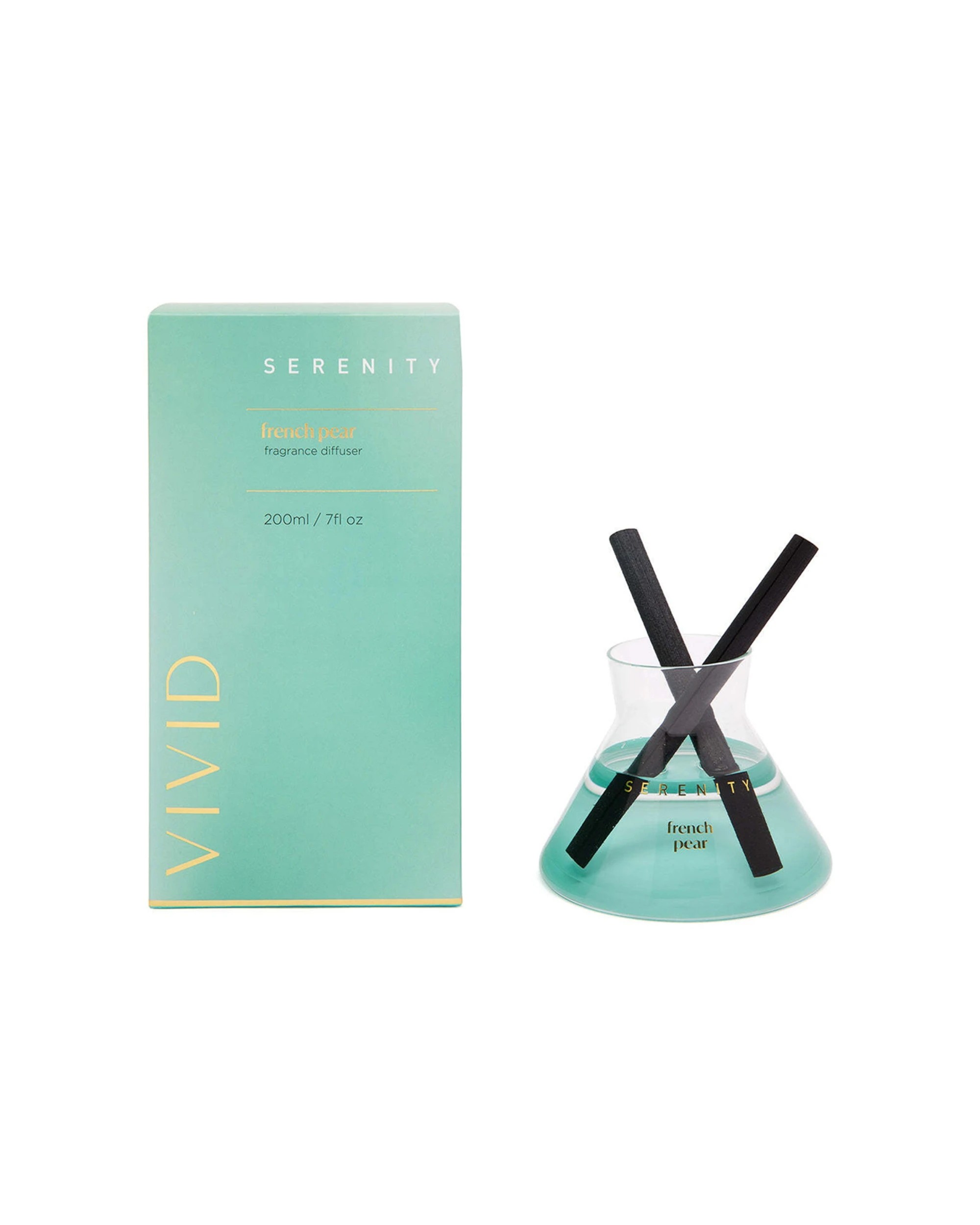 1 Serenity Vivid Reed Diffuser Fragrance French Pear Scent Home 200ml - Blue, 1 of 1