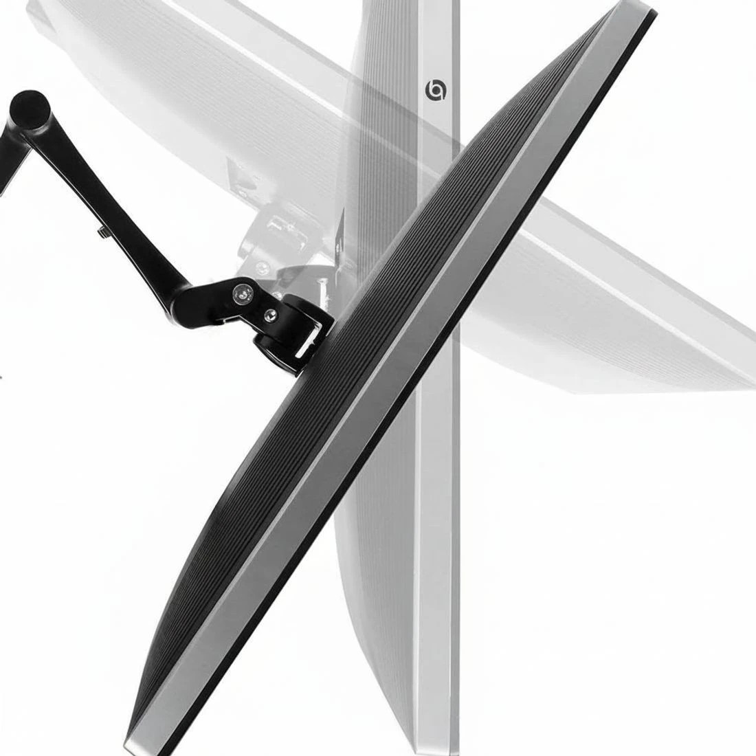 9 Artiss Monitor Arm Dual Desk Mount Screen Holder Bracket - Black, 9 of 10