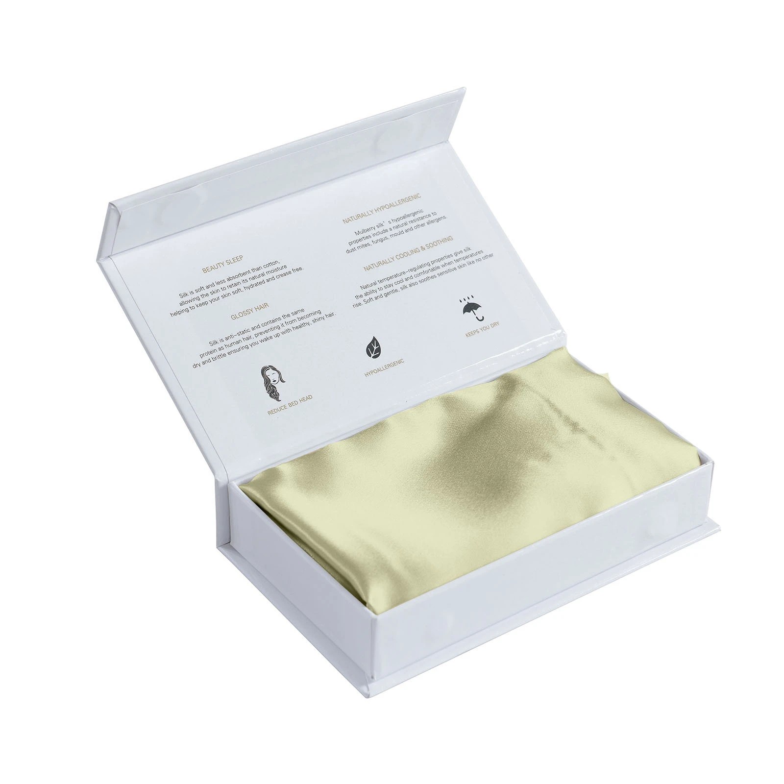 6 Royal Comfort Mulberry Soft Silk Luxurious Hypoallergenic Pillowcase Twin Pack - Green, 6 of 10