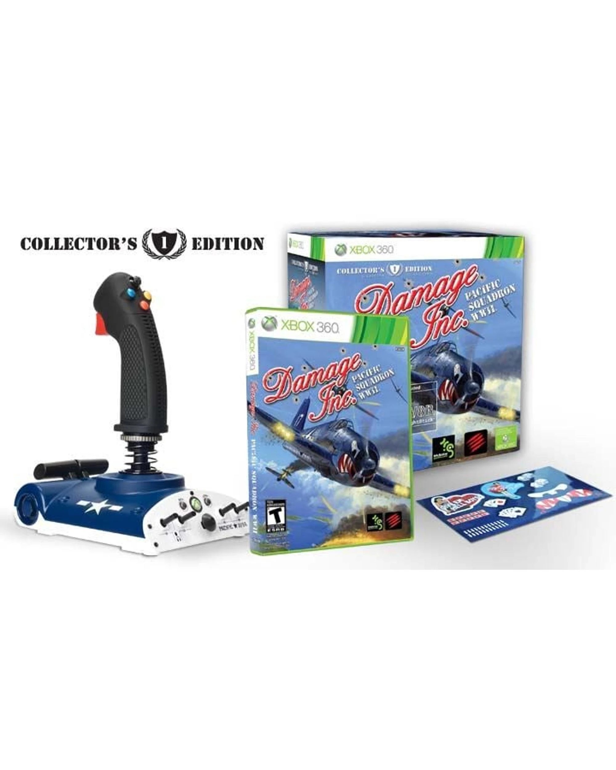 1 Damage Inc., Pacific Squadron WWII with Pacific AV8R FlightStick for Xbox 360 Collector's Edition - Xbox 360, 1 of 7