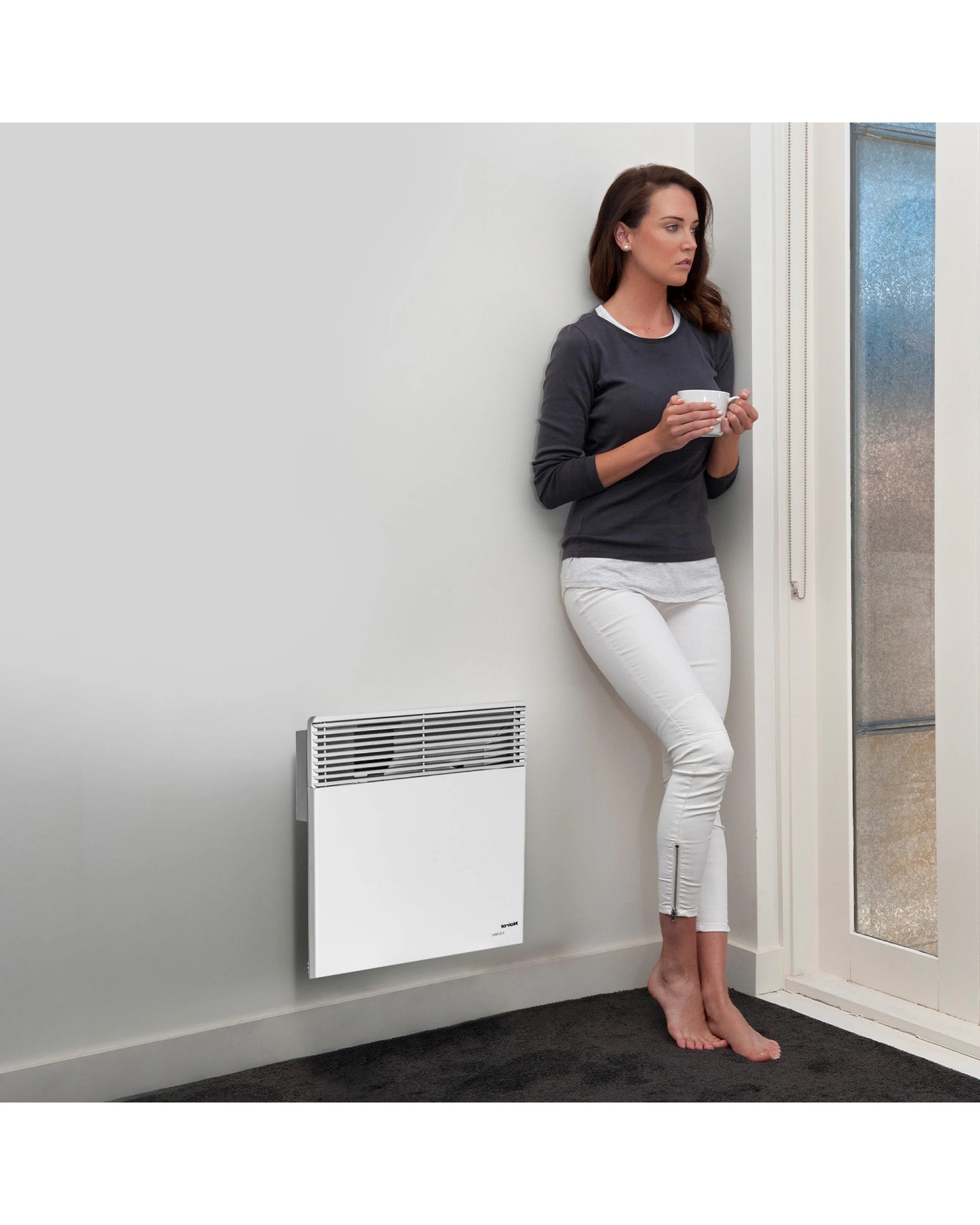 7 Noirot Spot Plus Electric 1000W Panel Heater with Wi-Fi Timer - White, 7 of 10