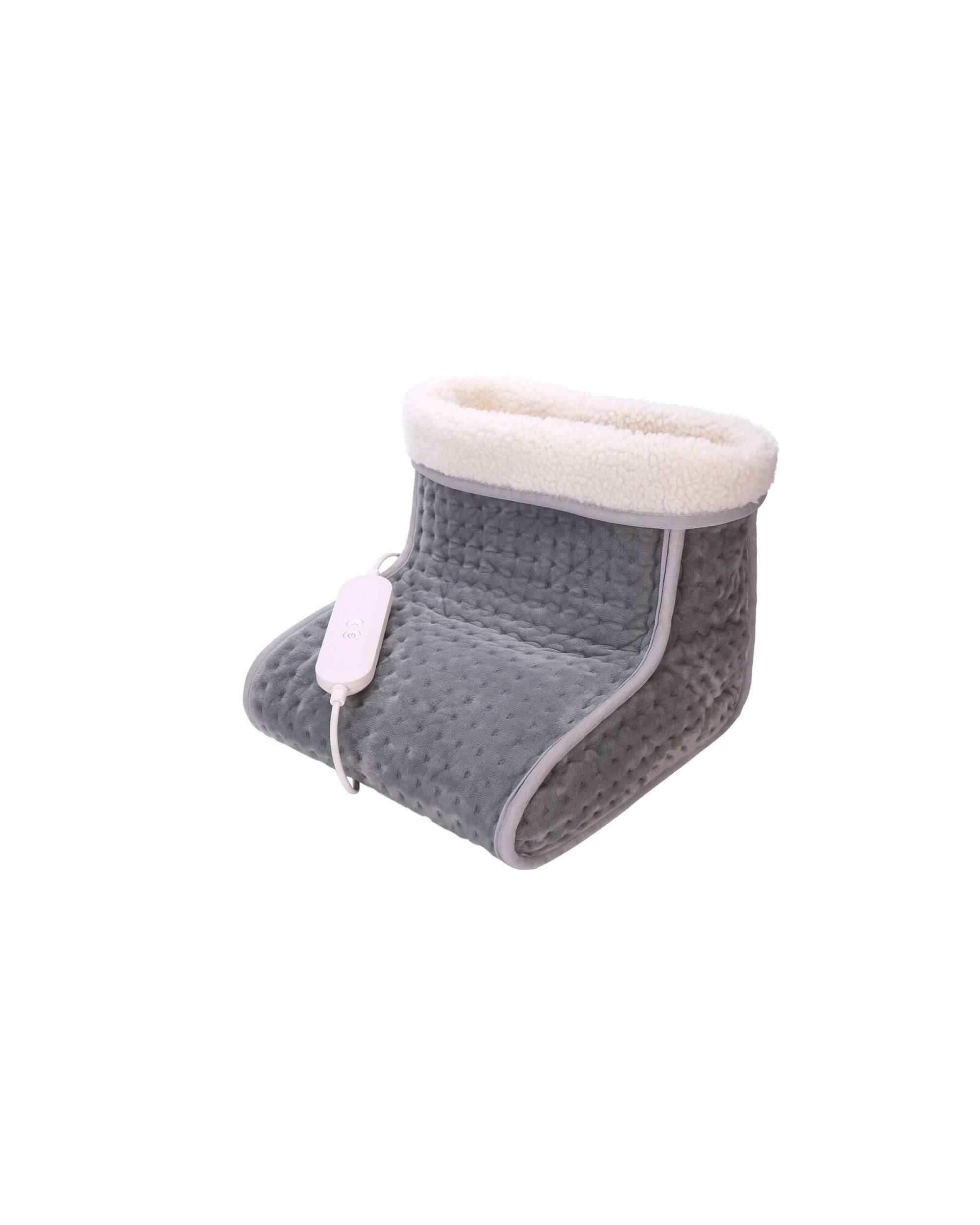 1 Lenoxx Plush flannel fleece Foot Warmer with 4 Temperature Settings, 1 of 7