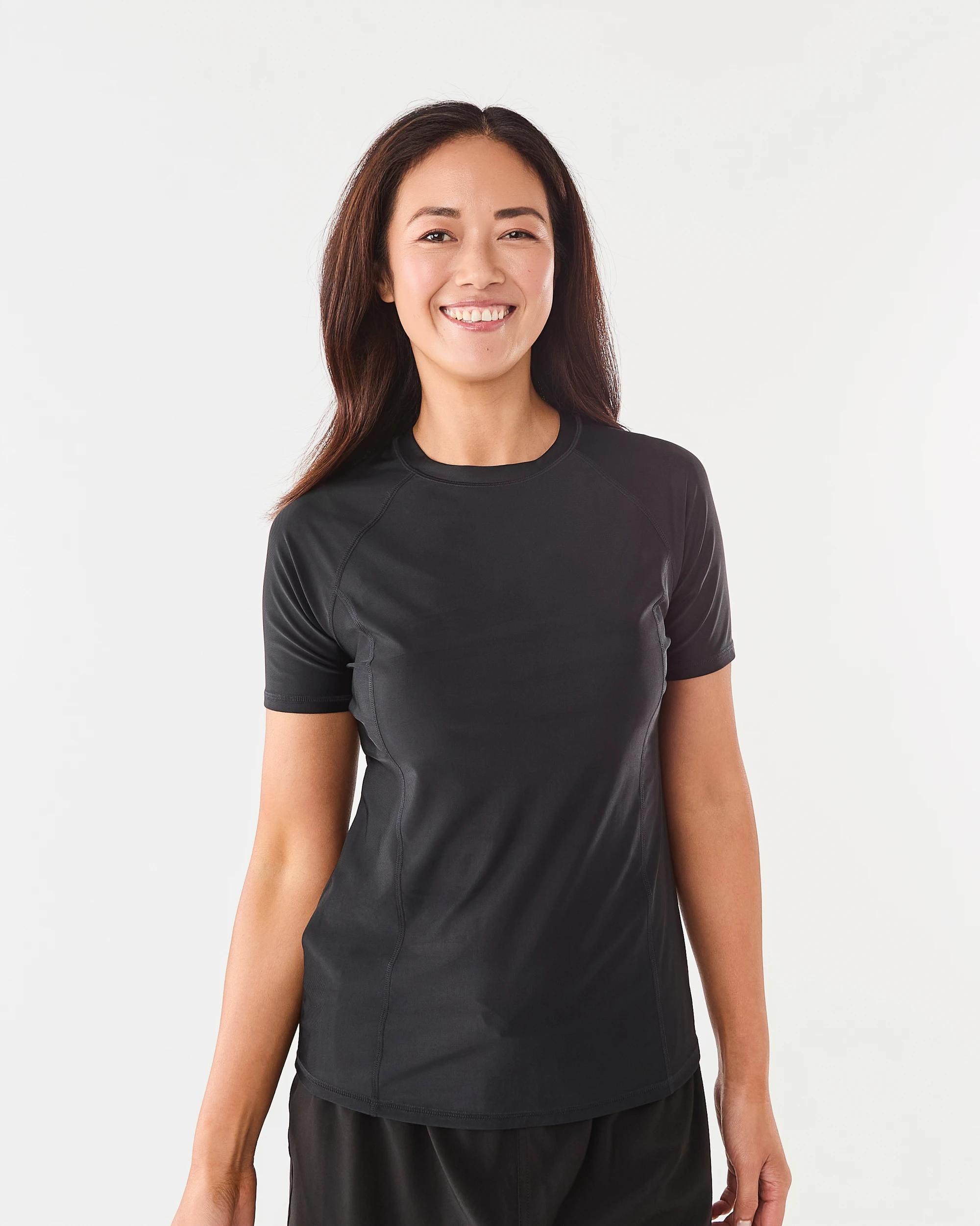 1 Short Sleeve Rash Vest Black, 1 of 7