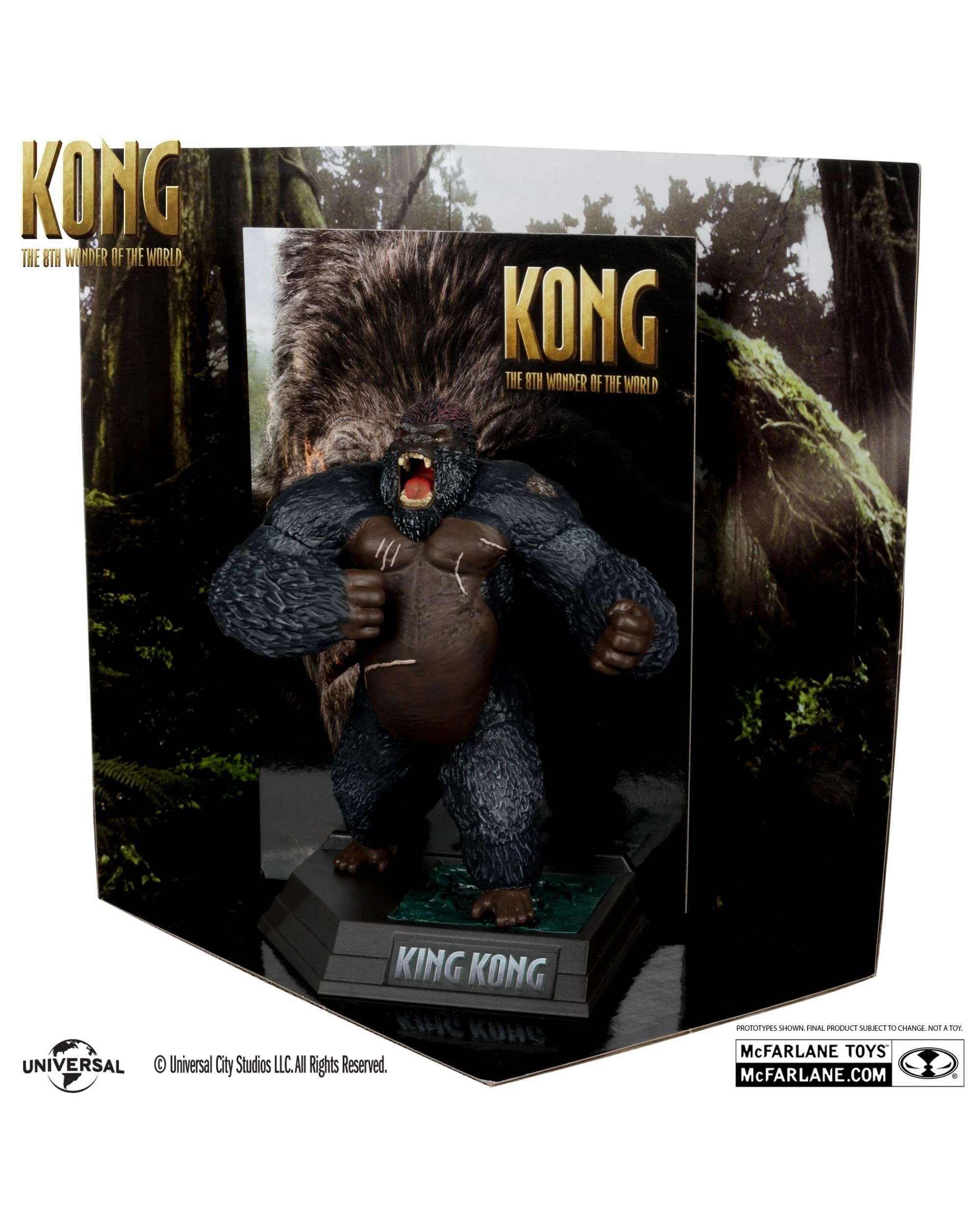 2 McFarlane Movie Maniacs Kong: The 8th Wonder of the World King Kong 6 inch Posed Figure, 2 of 8