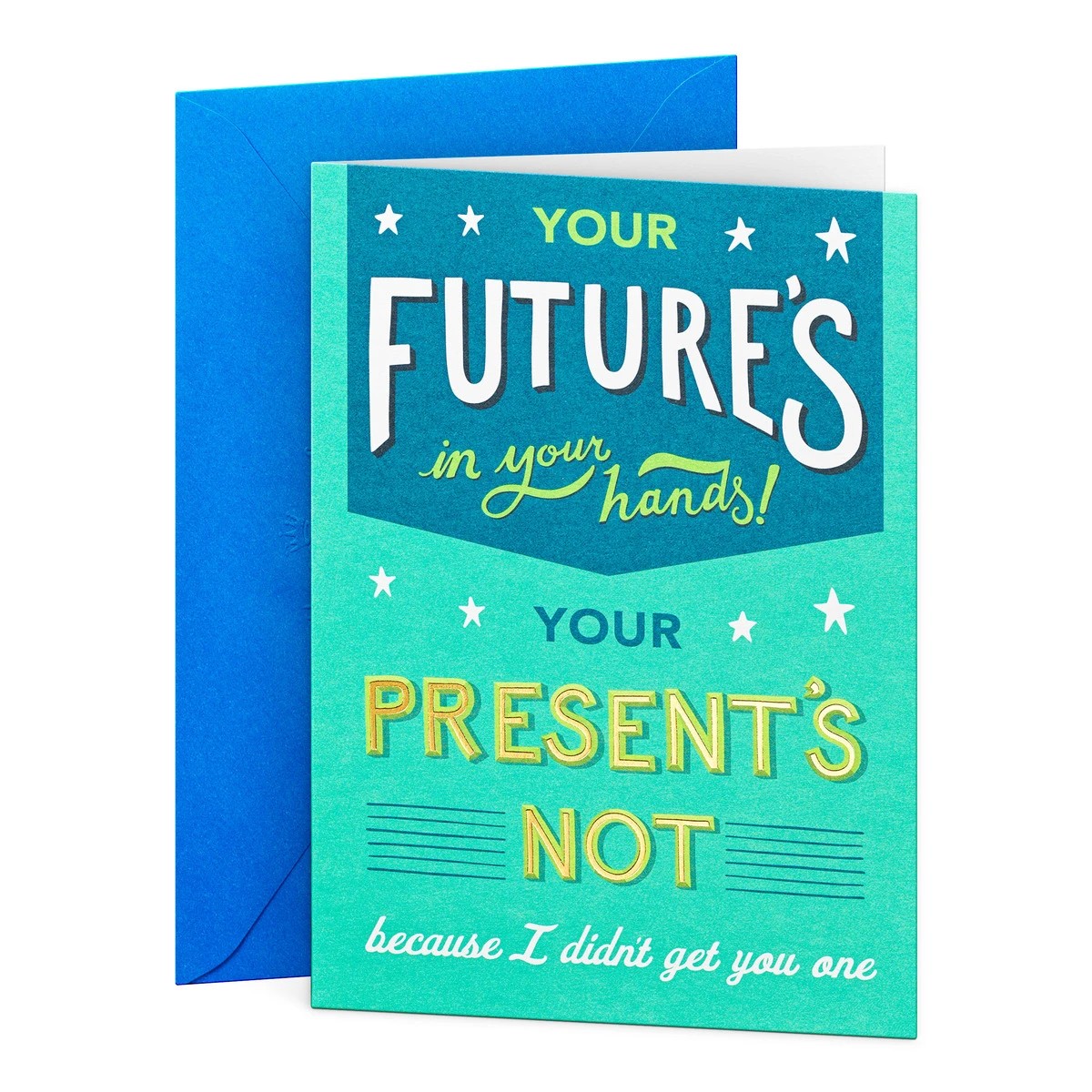 1 Hallmark Birthday Card For Him - Future Pun, 1 of 3