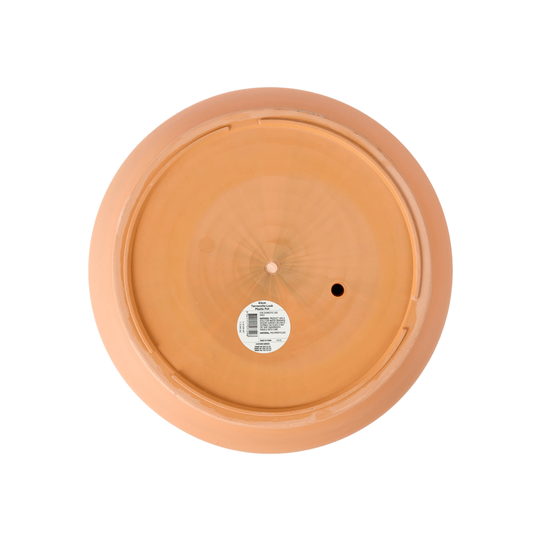 3 43cm Terracotta Look Plastic Pot, 3 of 3