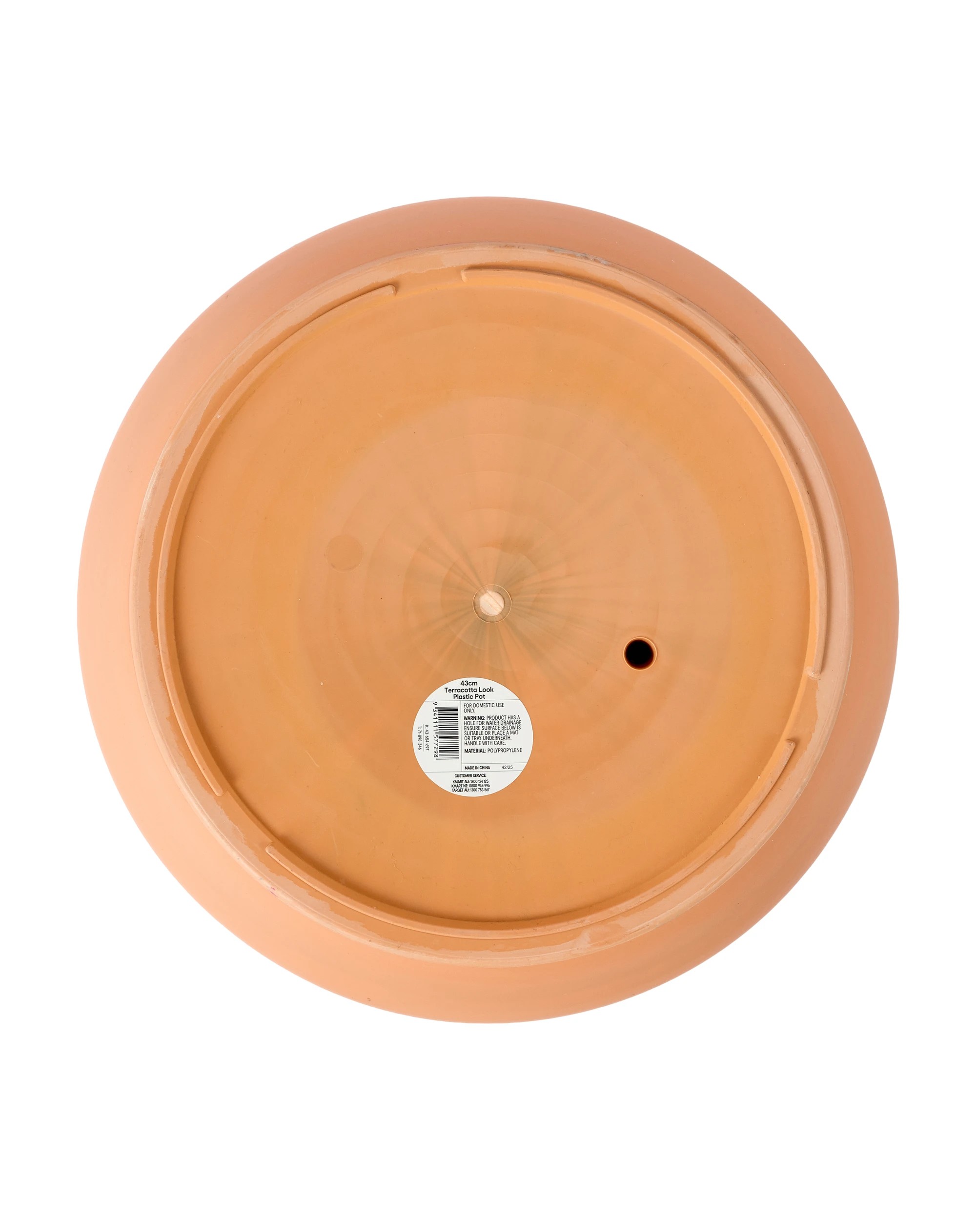 3 43cm Terracotta Look Plastic Pot, 3 of 3