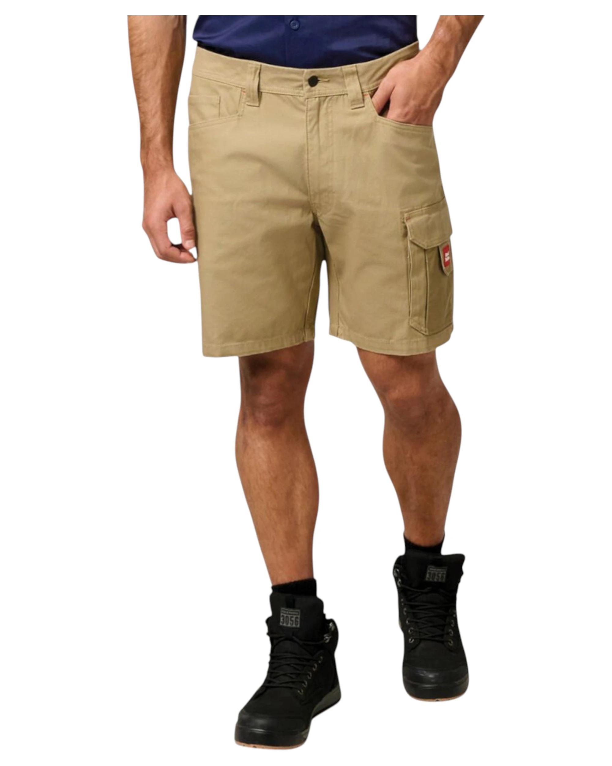 3 Hard Yakka Mens Legends Cargo Short Work Wear Khaki KHAKI, 3 of 6