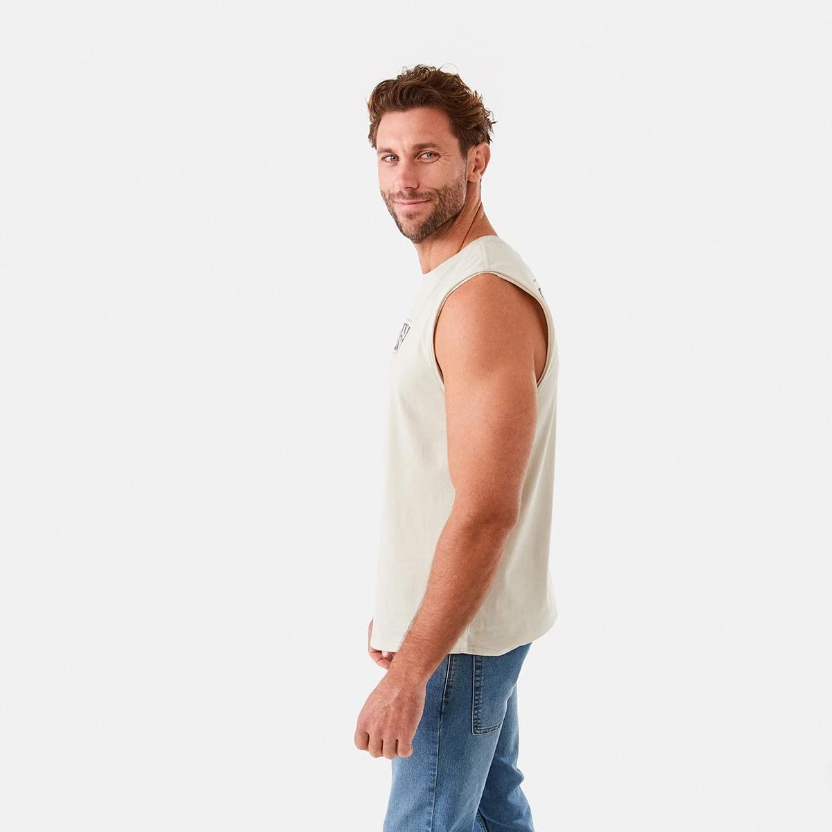 2 Graphic Curved Hem Muscle Bge Pelcan, 2 of 7