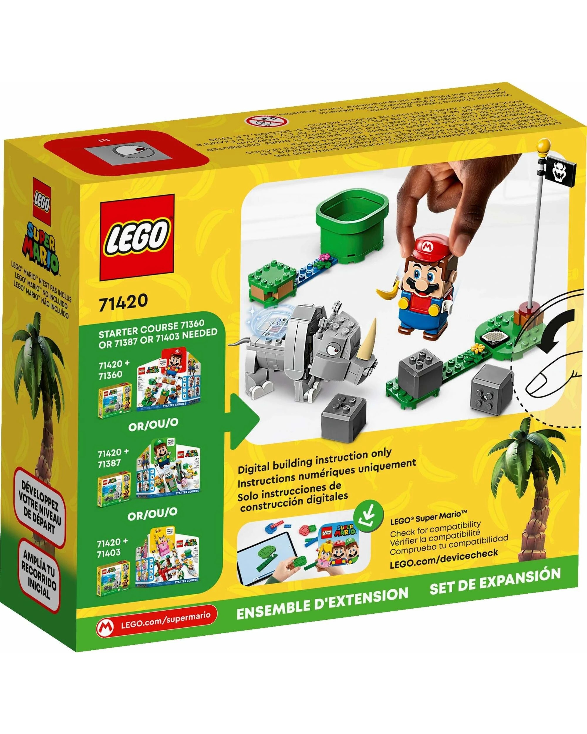 LEGO Super Mario Series 71420 Rambi the Rhino Expansion Set - Kmart