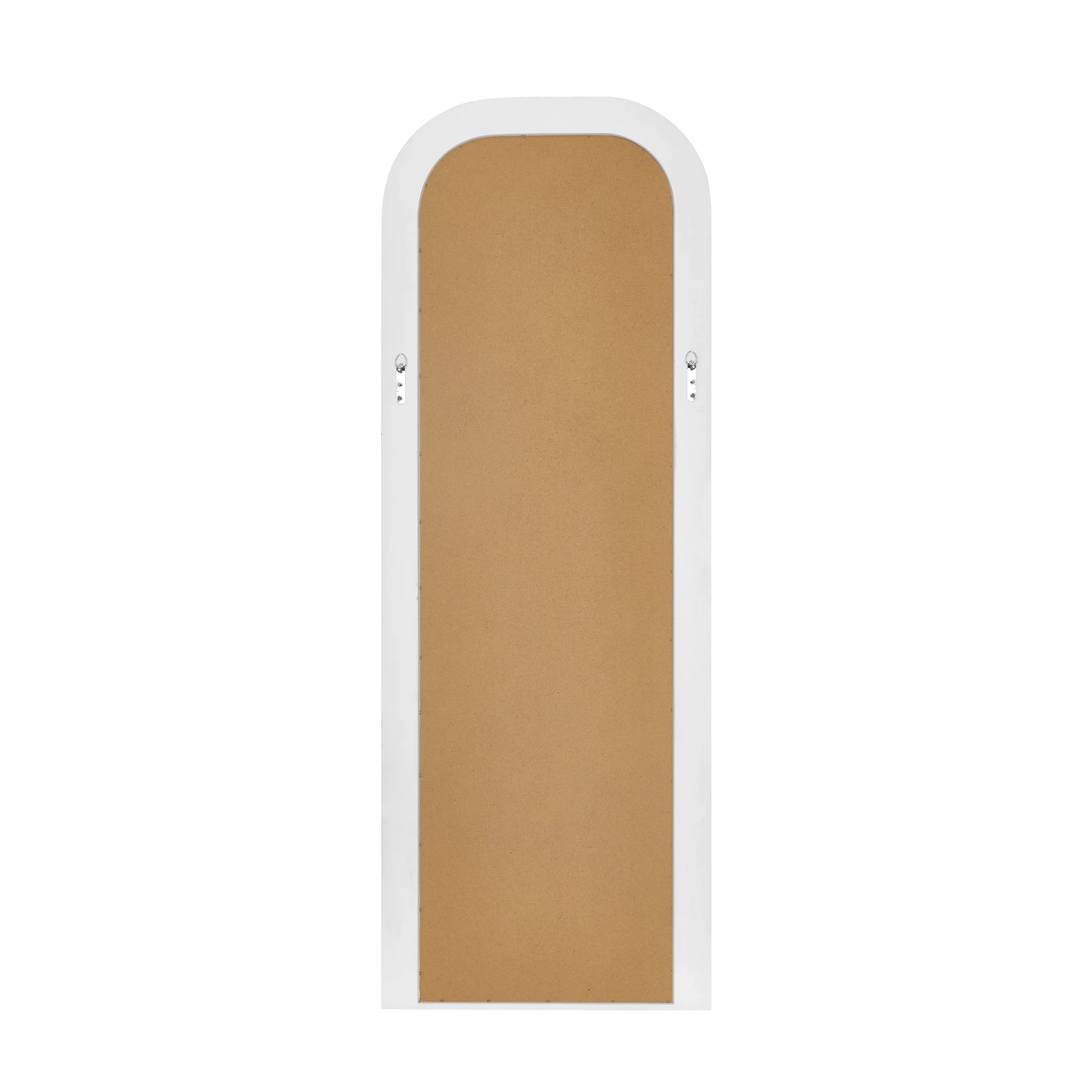 10 Oikiture Full Length Arch Mirror 165x60cm Wood Top Rounded Corner Bedroom - White, 10 of 10