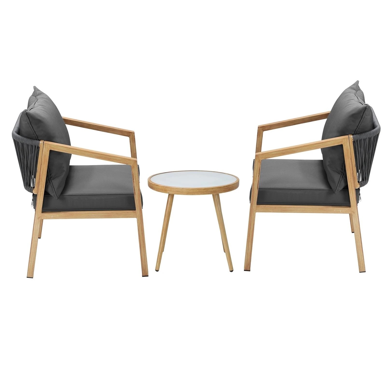7 Livsip Outdoor Bistro Set Dining Chairs Table Patio Furniture Setting 3 Piece
 - Multi, 7 of 10