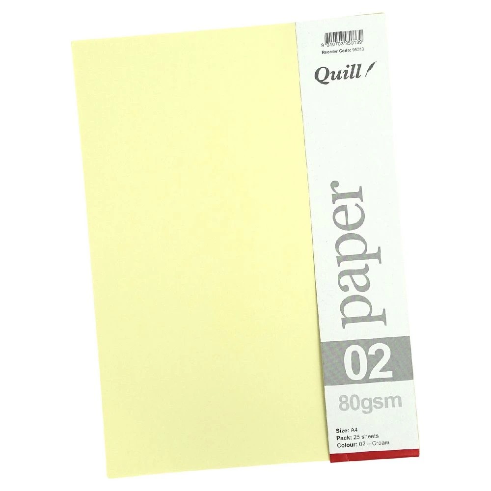 6 Quill A4 80gsm Paper Cream 25 Pack, 6 of 7