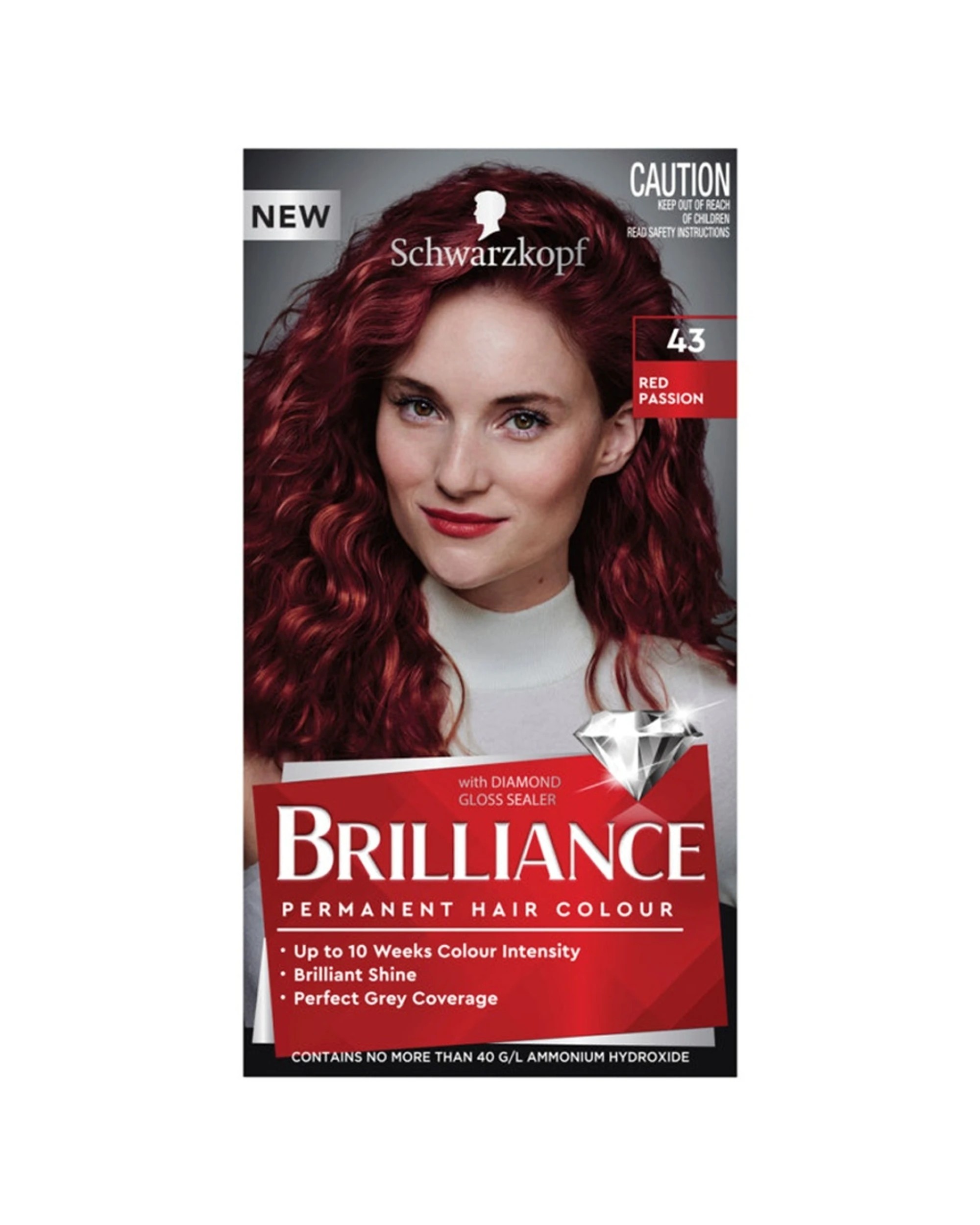 1 Schwarzkopf Brilliance 43 Red Passion - Red, 1 of 1