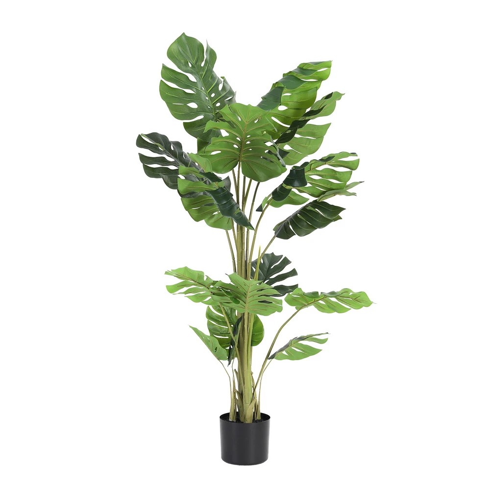 1 Artiss 140cm Artificial Monstera Tree Faux Trees Indoor Decor Artificial Plants Lifelike Plant 1.4M - Green, 1 of 9